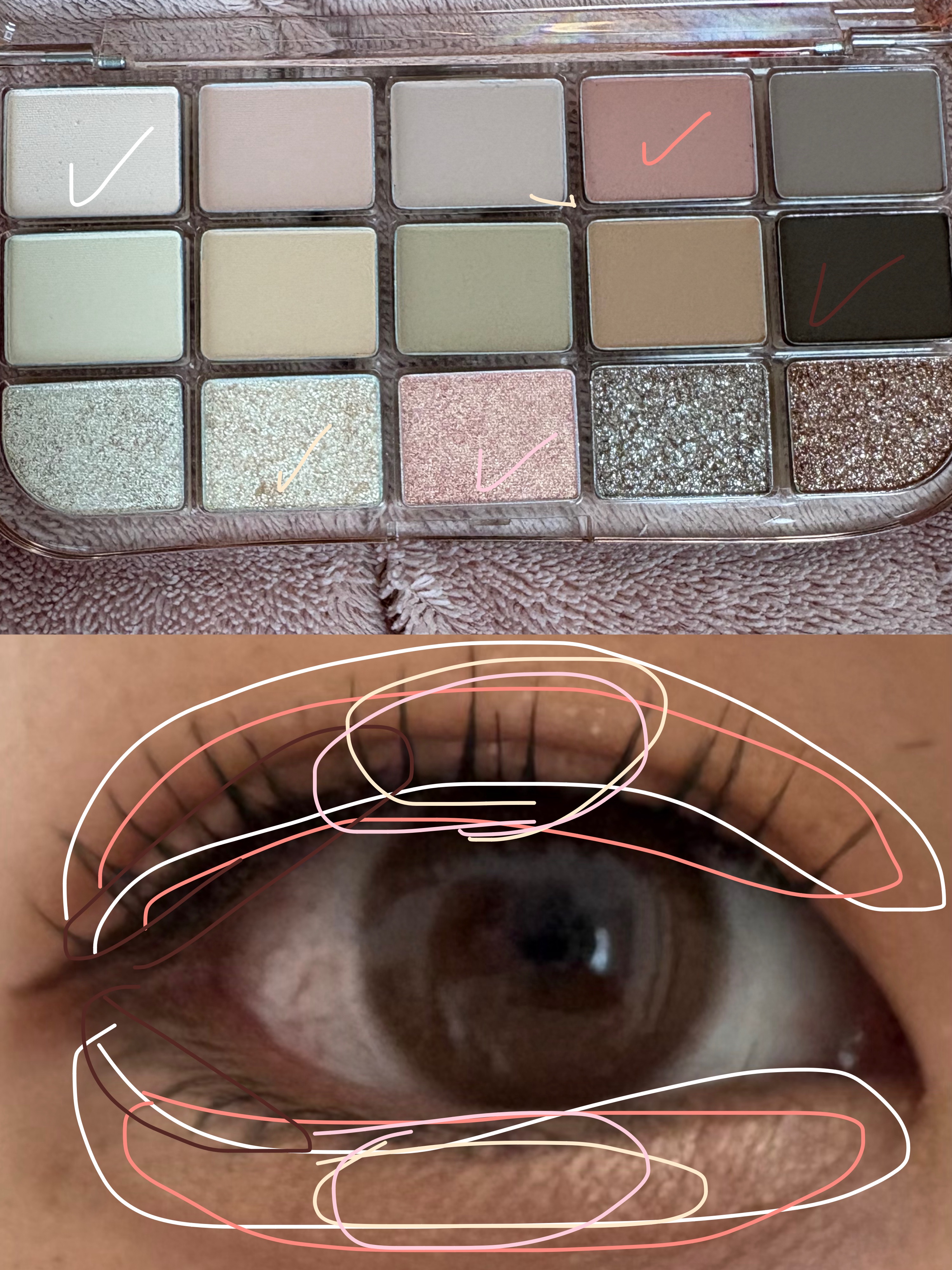 フィー モアムードアイパレット 01 モアザンヌード/fwee/アイシャドウパレットを使ったクチコミ（2枚目）