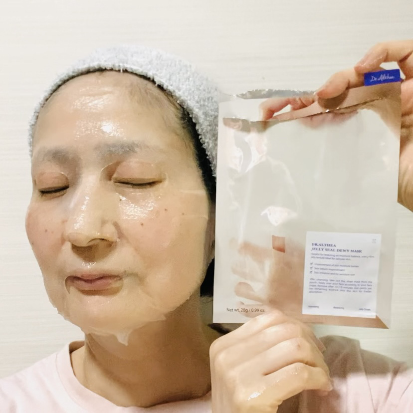 Dr.Althea JELLY SEAL DEWY MASKのクチコミ「ドクターエルシア
ジェリーシールデュイマスク

ぷるんと密着！ジェリーシート
植物性PDRN .....」（3枚目）