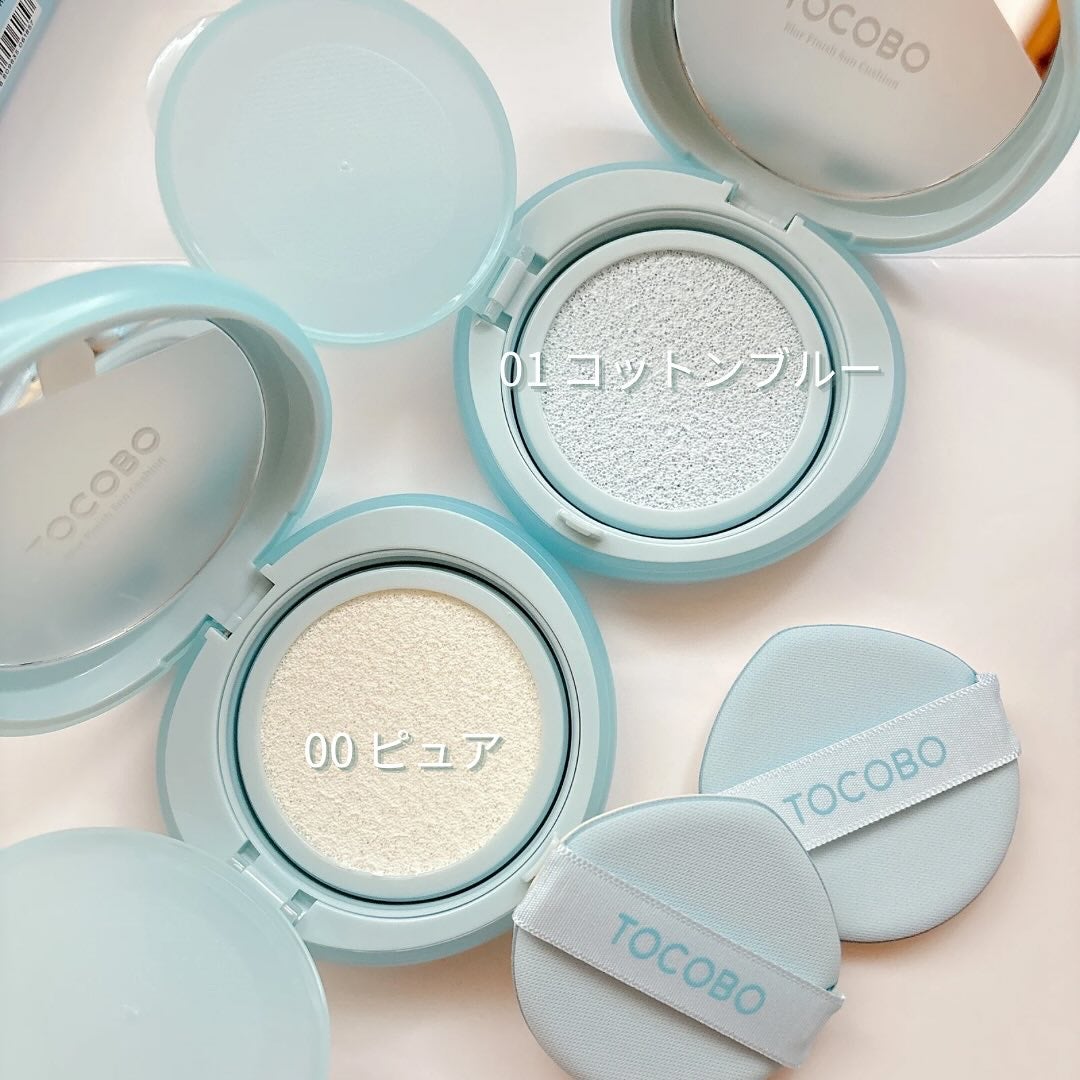 ブラーフィニッシュサンクッション/TOCOBO/日焼け止めパウダーを使ったクチコミ(2枚目)