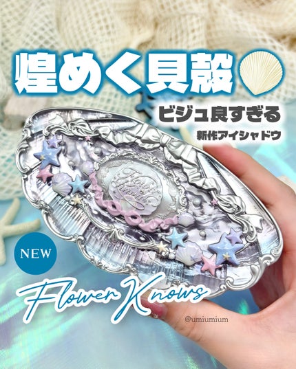 シェルズジュエルコレクション 6色アイシャドウパレット/FlowerKnows/アイシャドウパレットを使ったクチコミ(1枚目)