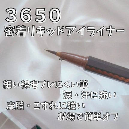 リキッドアイライナー /3650/リキッドアイライナーを使ったクチコミ(3枚目)
