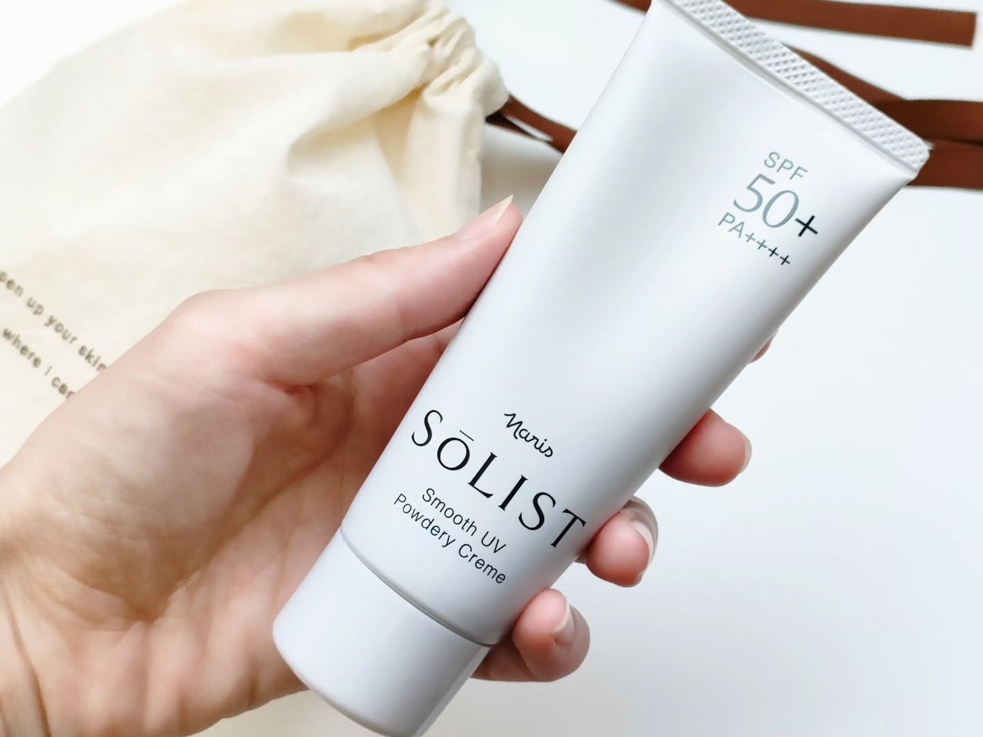 ソリスト スムースUV パウダリークリーム/ナリス化粧品/日焼け止めクリームを使ったクチコミ(2枚目)