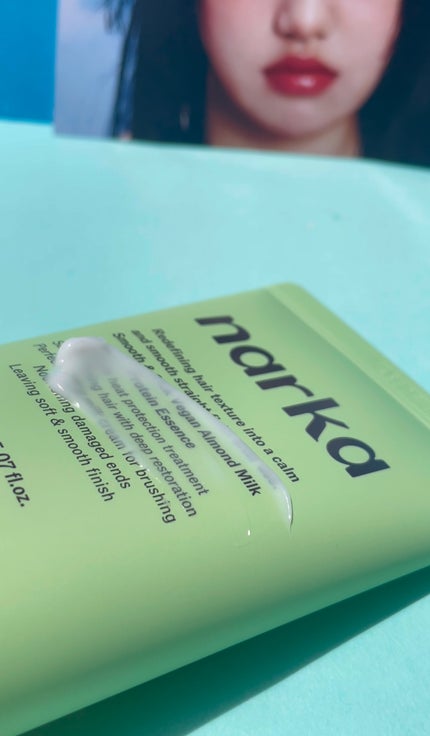 ストレートスリックヘアミルク/narka/ヘアミルクを使ったクチコミ(9枚目)