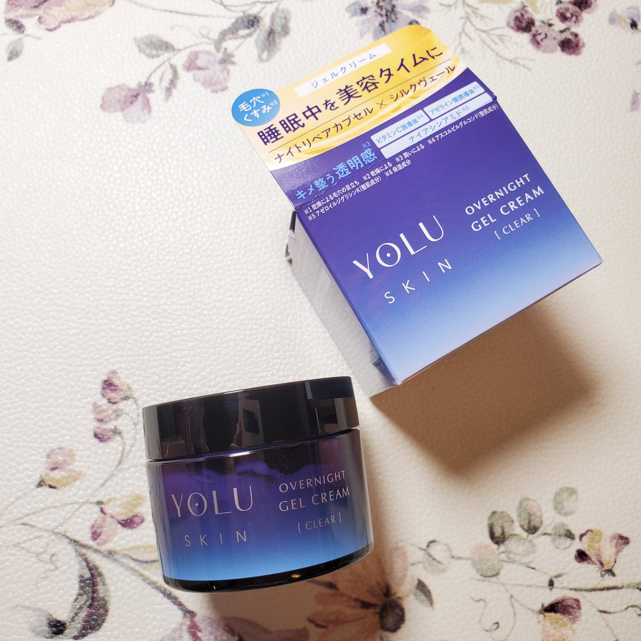 ヨル スキン オーバーナイトジェルクリーム クリア/YOLU/フェイスクリームを使ったクチコミ（1枚目）