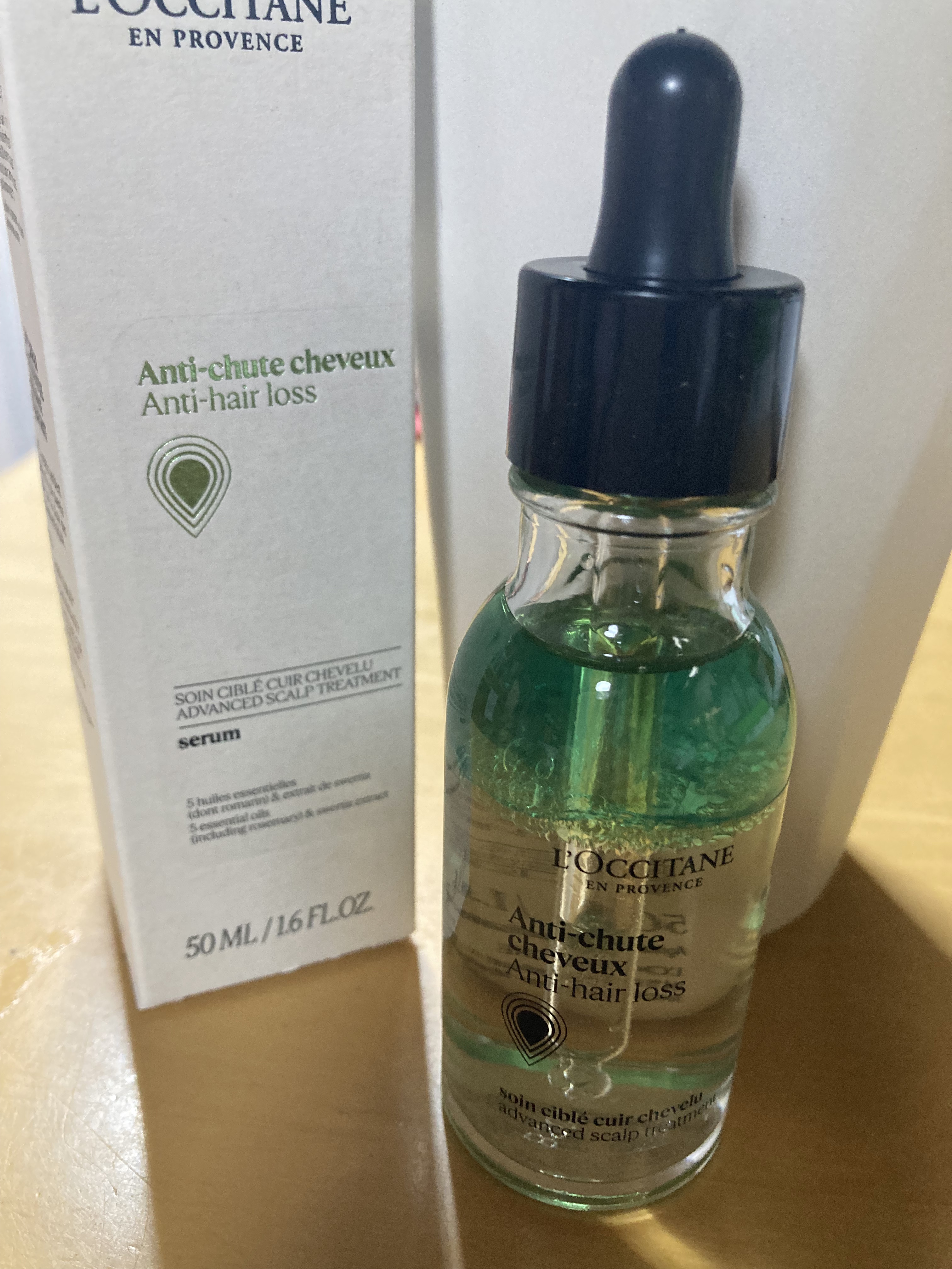 薬用 メディカル アンチヘアロスセラム/L'OCCITANE/頭皮ローションを使ったクチコミ（1枚目）