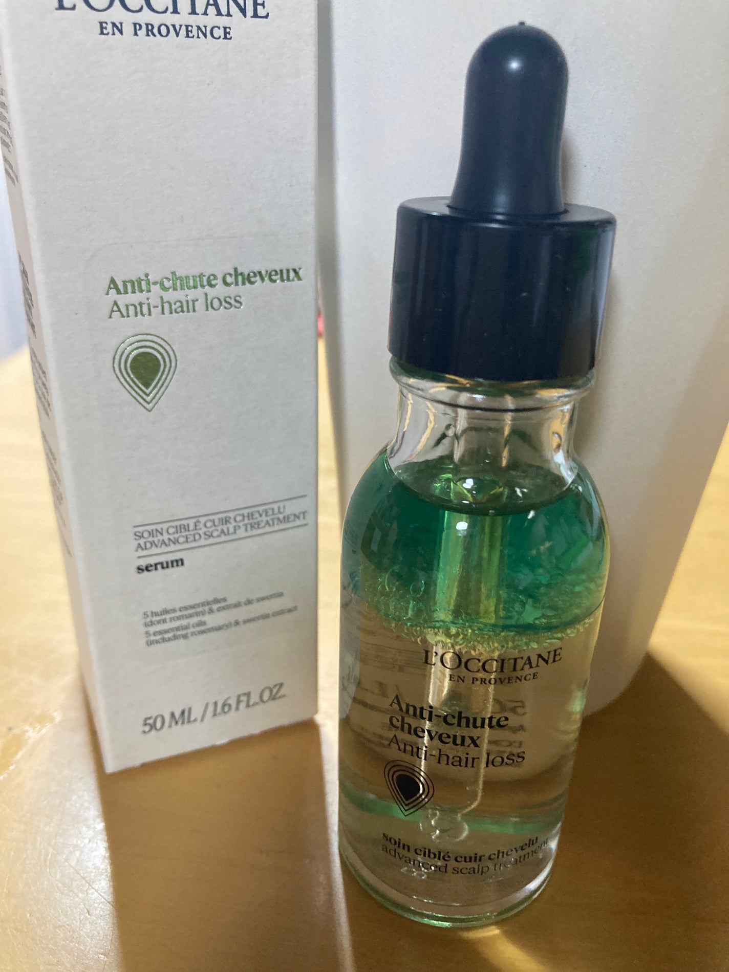 薬用 メディカル アンチヘアロスセラム/L'OCCITANE/頭皮ローションを使ったクチコミ(1枚目)