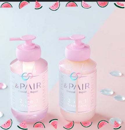 アンドペア コントロール リペア 2in1 シャンプー&ヘアトリートメント シャンプー450mL/&PAIR/市販シャンプーの画像