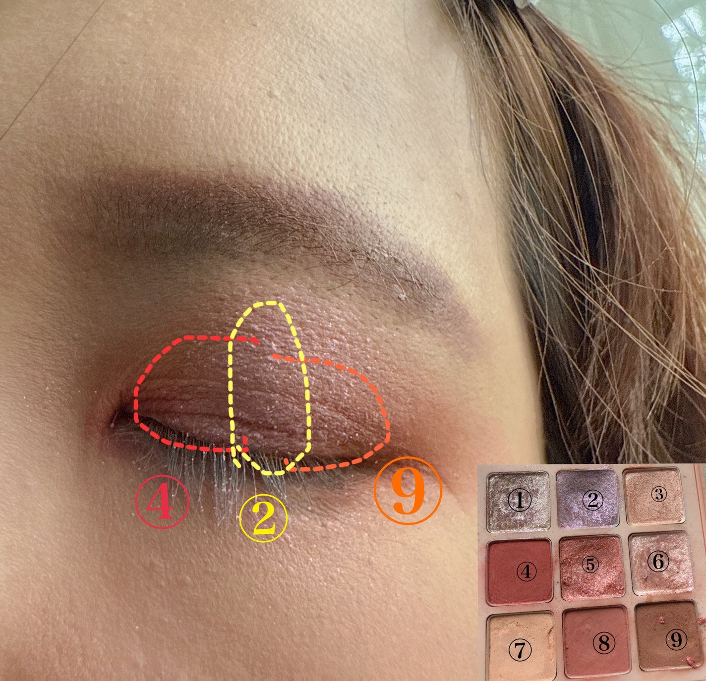 マテリアルカラーパレット/leur charme/アイシャドウパレットを使ったクチコミ(3枚目)