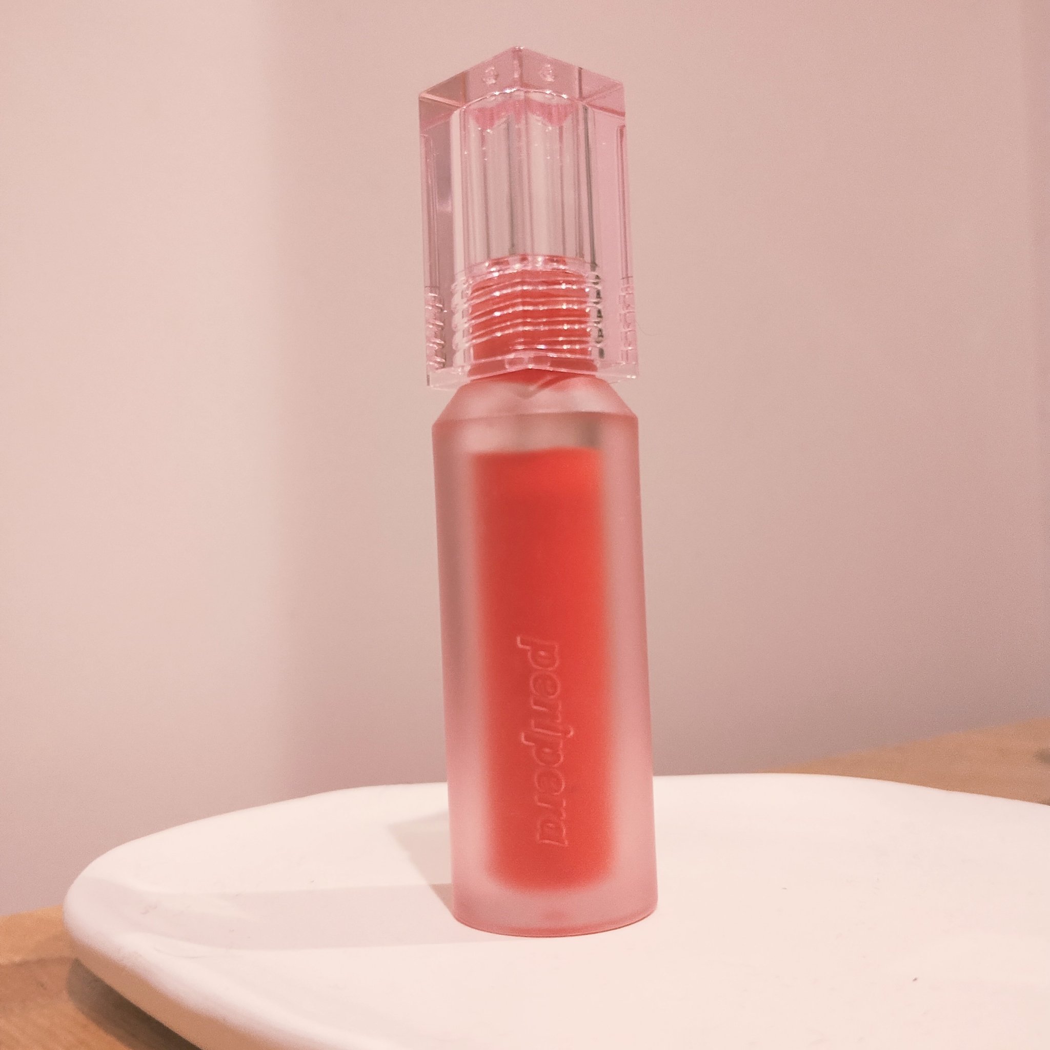 ウォーター ベアー ティント 04 オール ライト ピーチ(ALL RIGHT PEACH)/PERIPERA/リップティントを使ったクチコミ（1枚目）