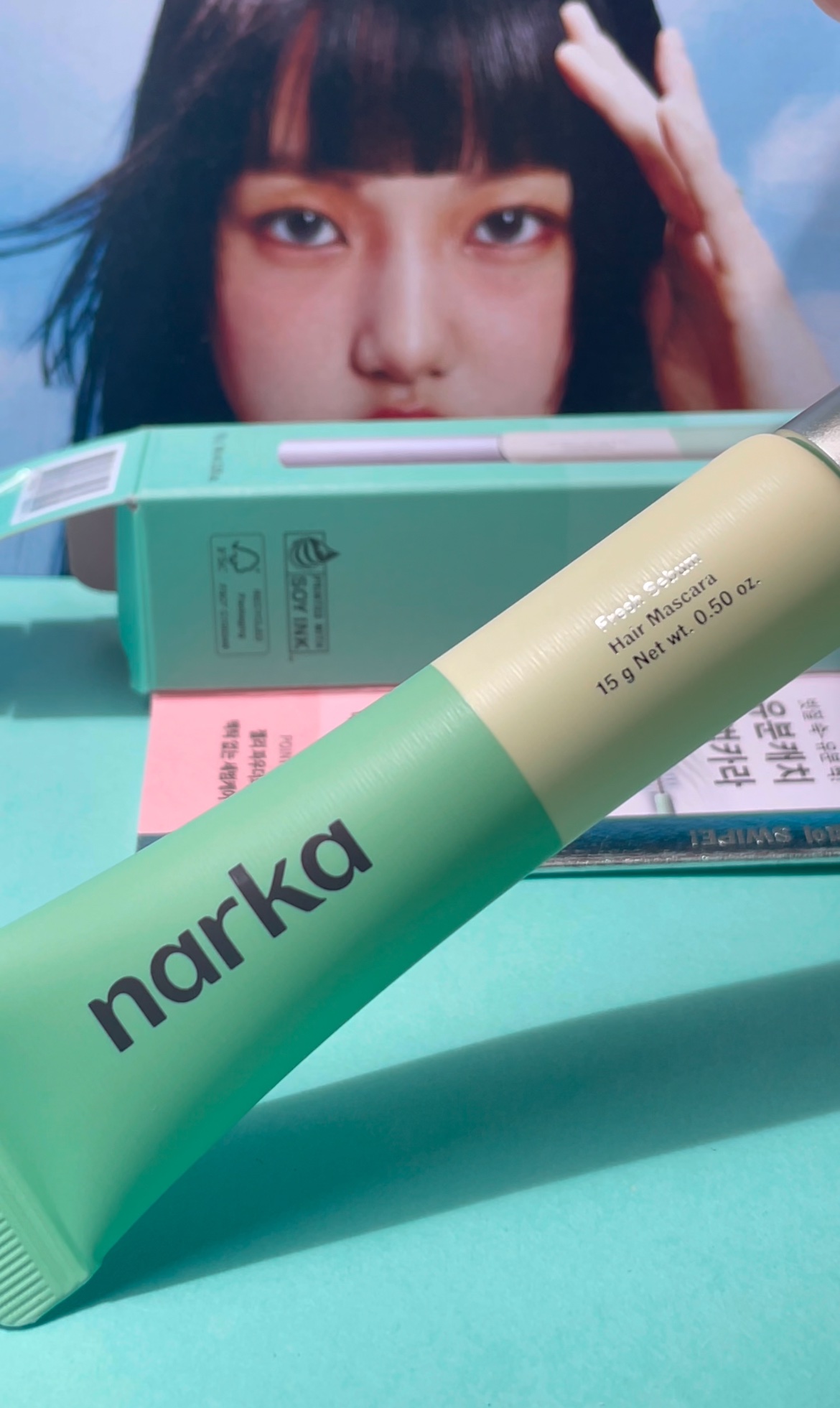 フレッシュセバムヘアマスカラ/narka/その他スタイリングを使ったクチコミ（3枚目）