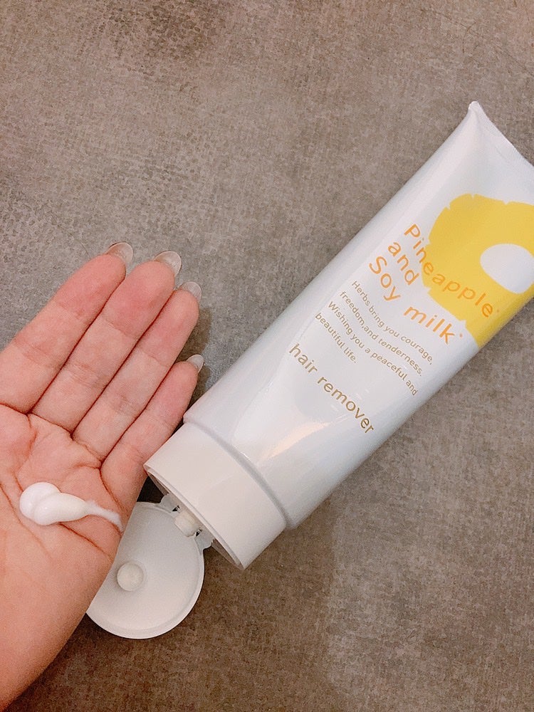パイナップル豆乳除毛クリーム/鈴木ハーブ研究所/除毛クリームを使ったクチコミ(2枚目)