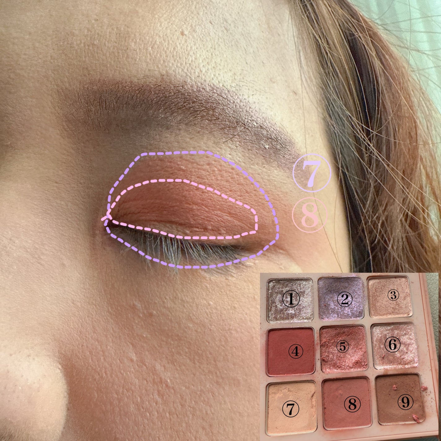 マテリアルカラーパレット/leur charme/アイシャドウパレットを使ったクチコミ(2枚目)