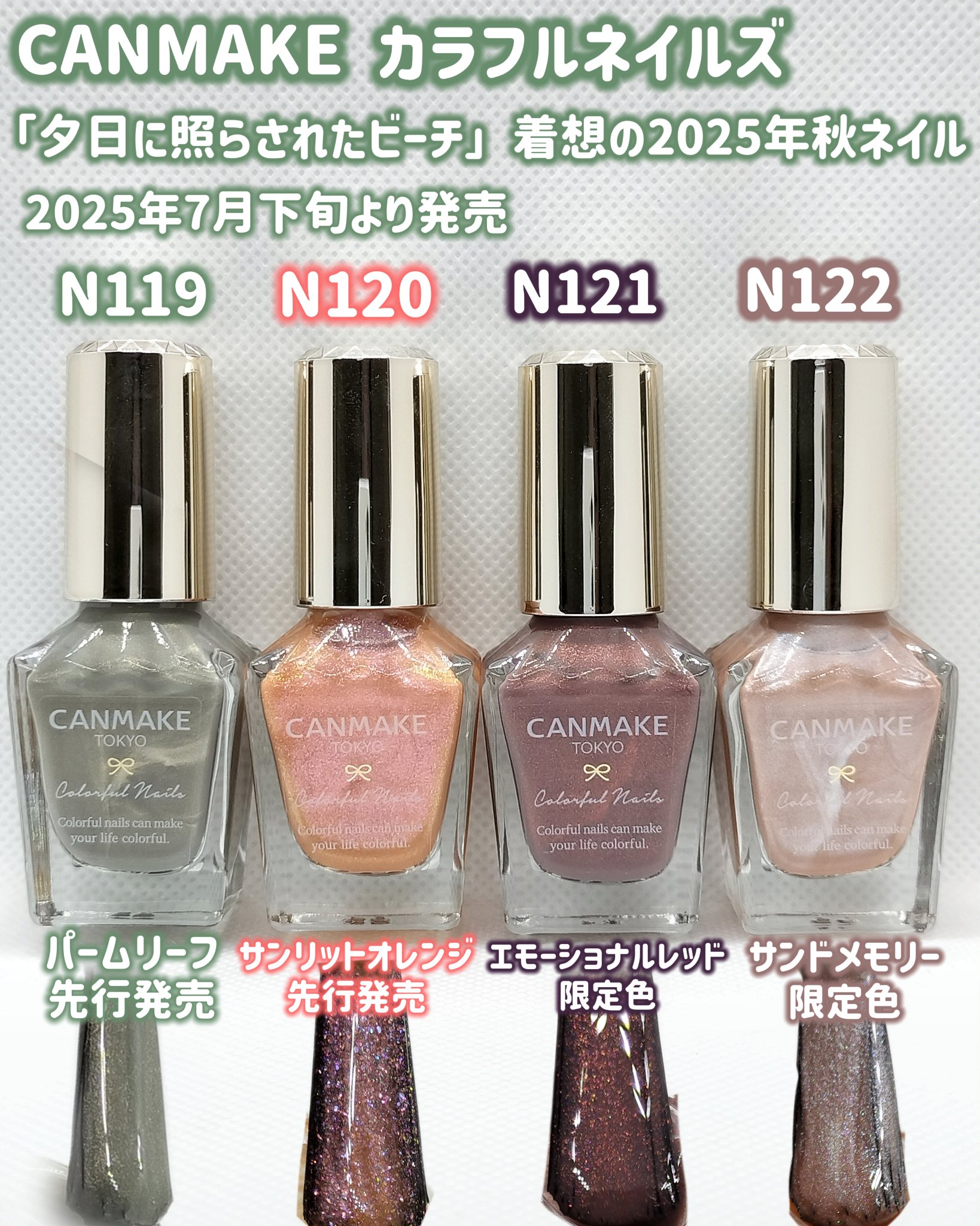 カラフルネイルズ/キャンメイク/マニキュアを使ったクチコミ（1枚目）