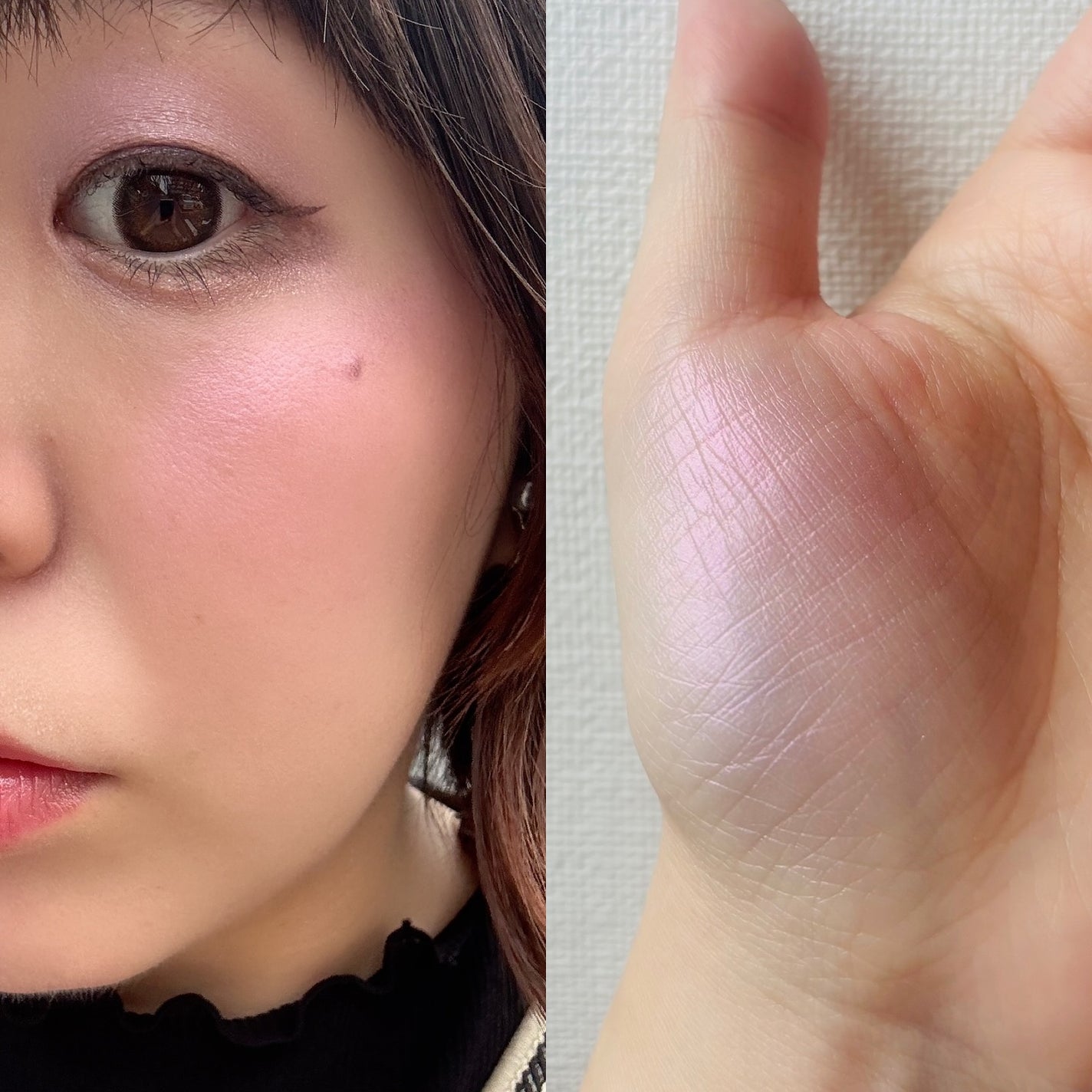 SNIDEL ユーフォリック グロウ ブラッシュ/SNIDEL BEAUTY/パウダーチークを使ったクチコミ(3枚目)