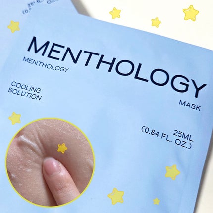 MENTHOLOGY クーリングマスクパック/menthology/シートマスク・パックを使ったクチコミ(1枚目)