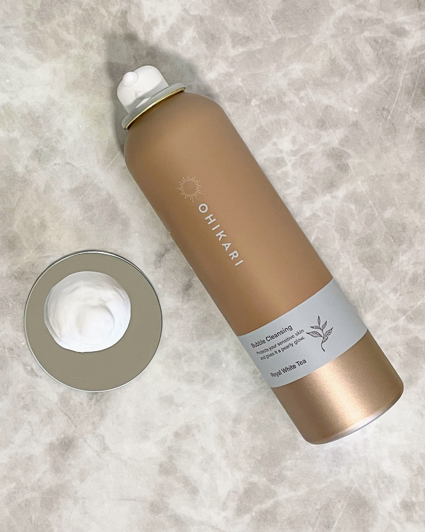 バブルクレンジング ロイヤルホワイトティー/OHIKARI/クレンジングクリームを使ったクチコミ（3枚目）