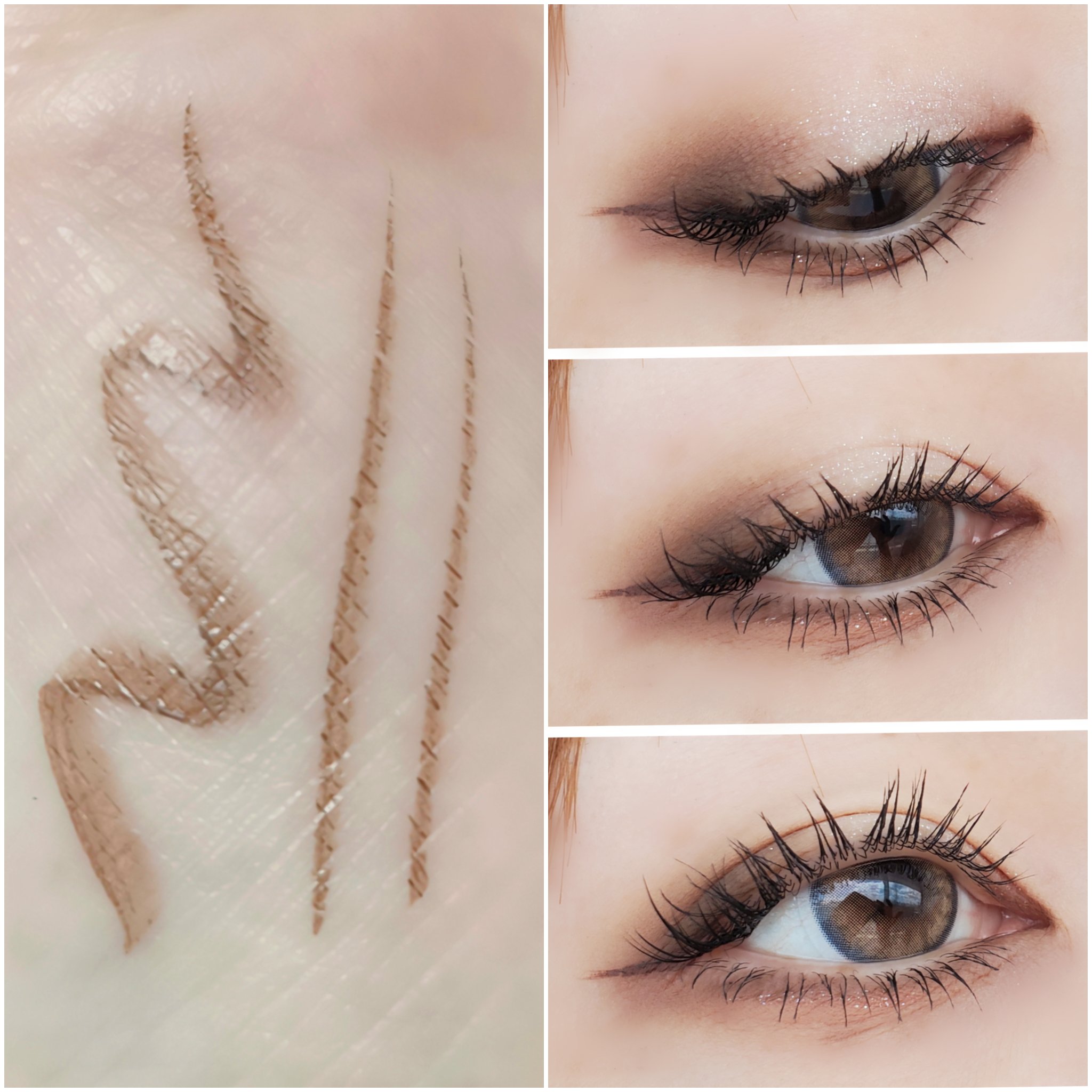 プライムリキッドアイライナー リッチキープ 54 ウーロンブラウン/ヒロインメイク/リキッドアイライナーを使ったクチコミ（2枚目）