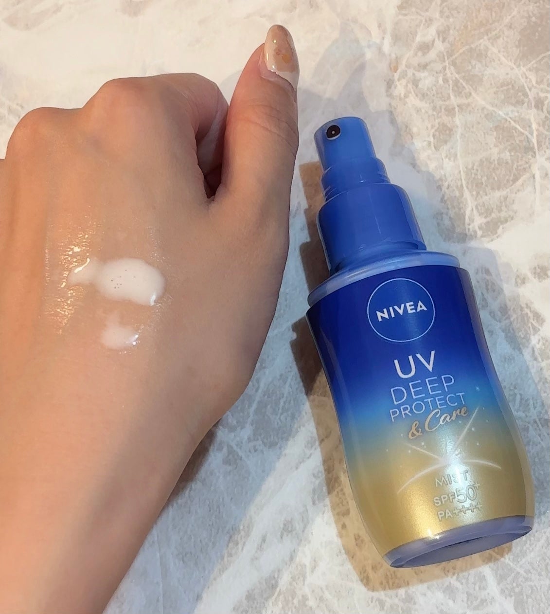 ニベアUV ディーププロテクト&ケア ミルクミスト/ニベア/日焼け止めミスト・スプレーを使ったクチコミ(3枚目)