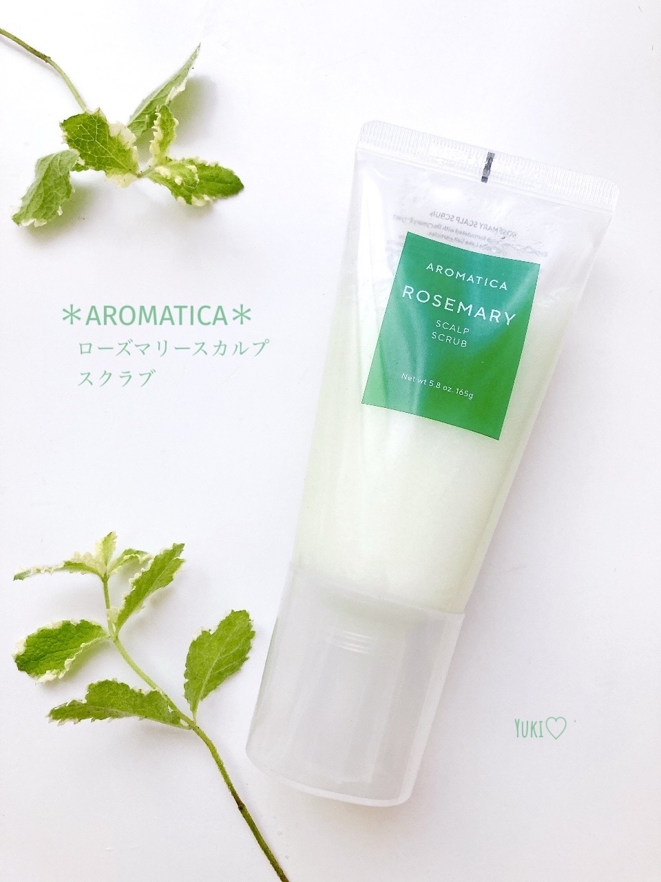 ローズマリー スカルプ スクラブ/AROMATICA/ヘッドスクラブを使ったクチコミ（1枚目）