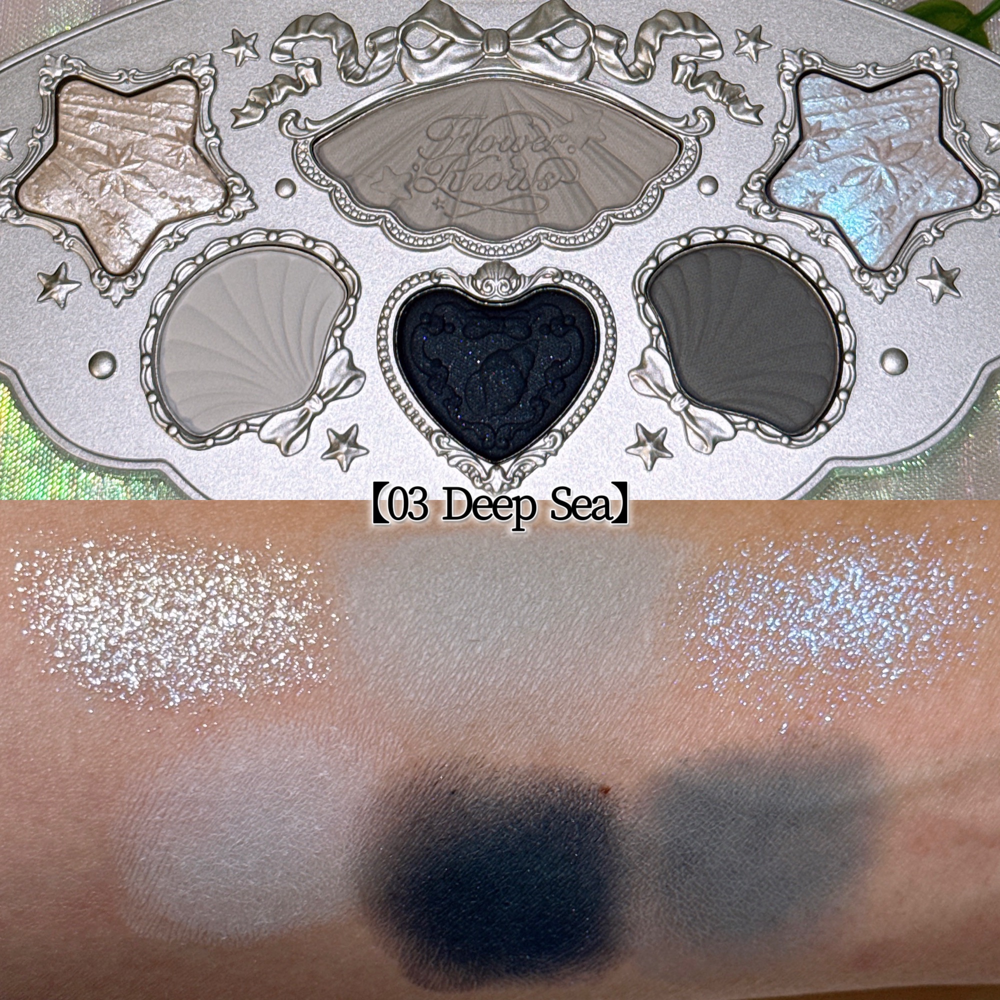 シェルズジュエルコレクション 6色アイシャドウパレット/FlowerKnows/アイシャドウパレットを使ったクチコミ（3枚目）