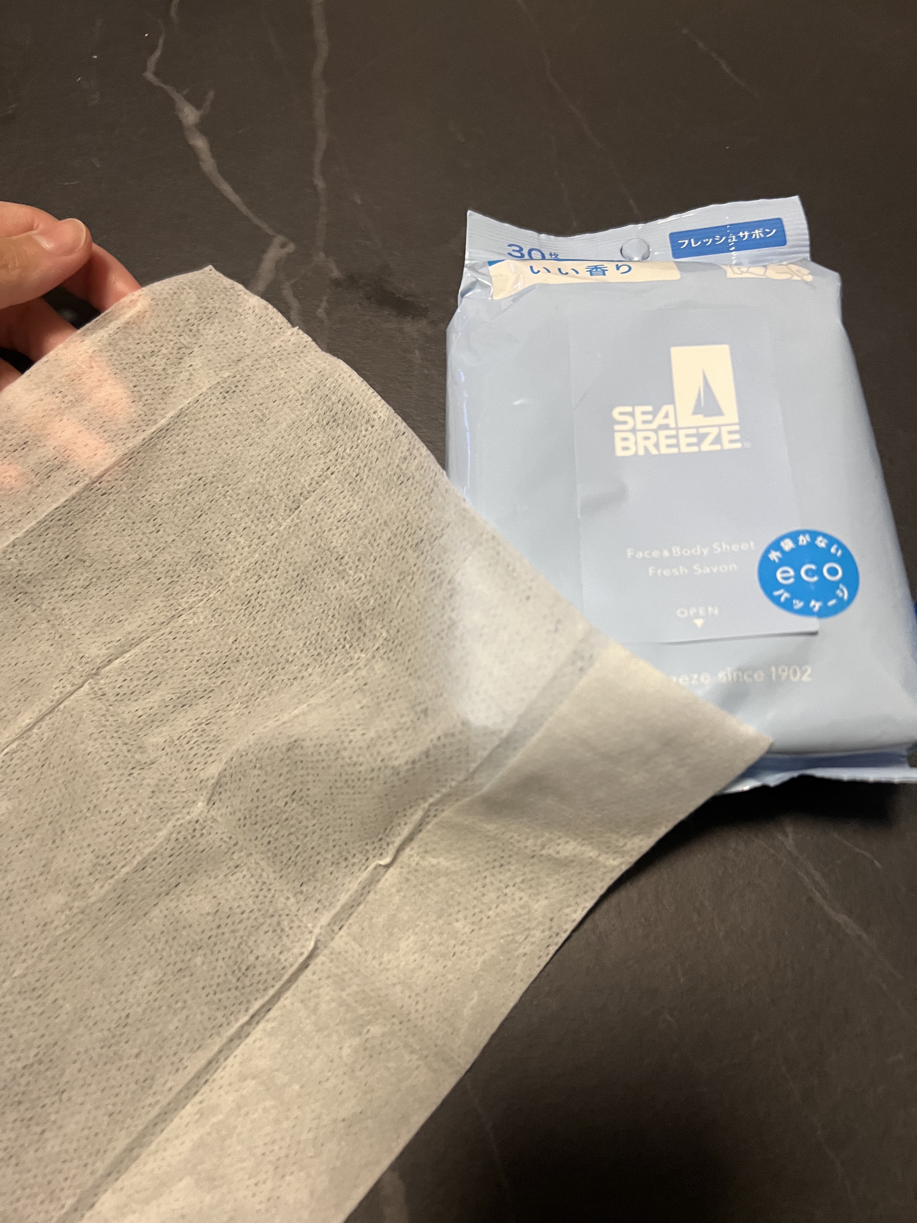 フェイス＆ボディシート Ｎ （フレッシュサボン）/シーブリーズ/ボディシートを使ったクチコミ（1枚目）