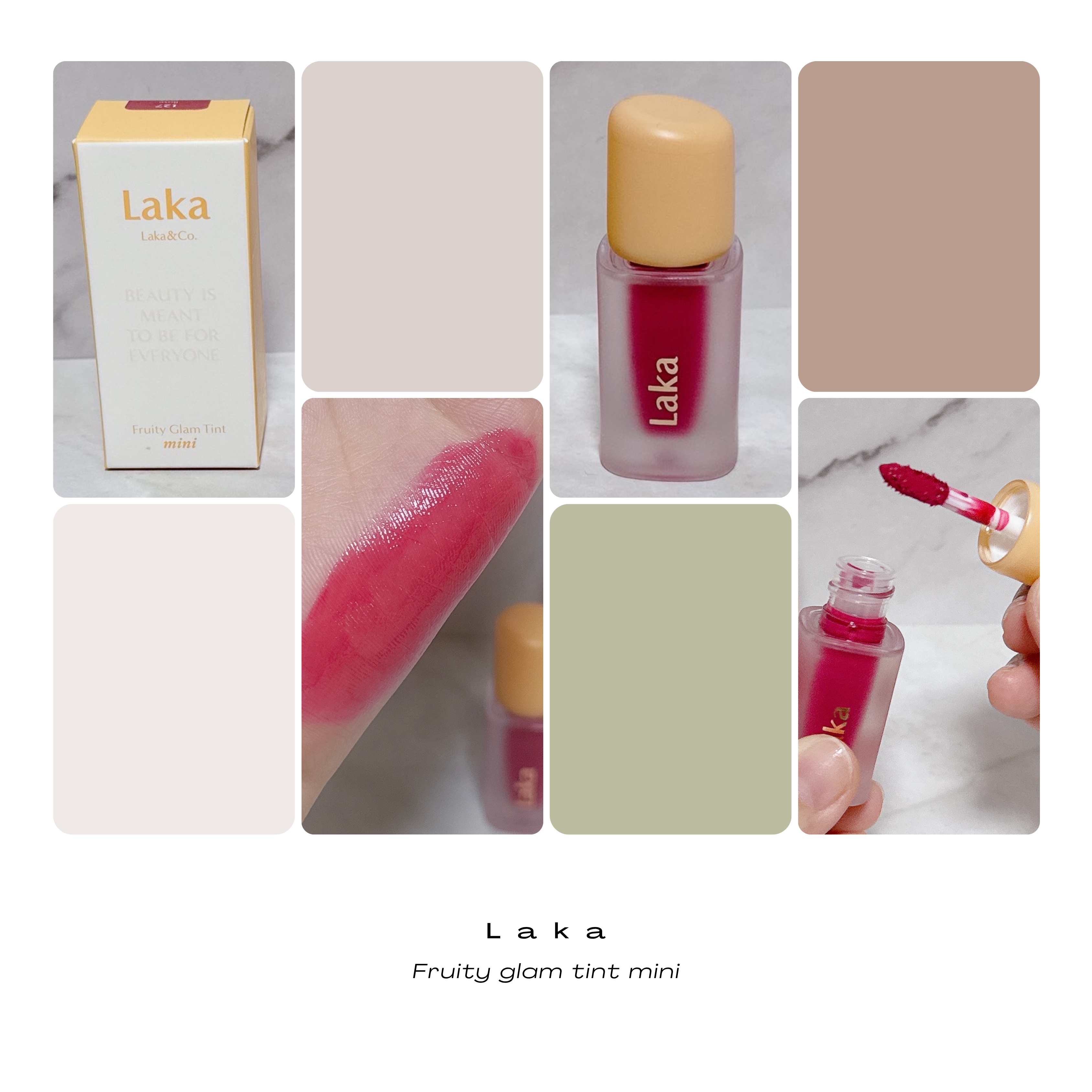 フルーティーグラムティント/Laka/リップティントを使ったクチコミ（2枚目）