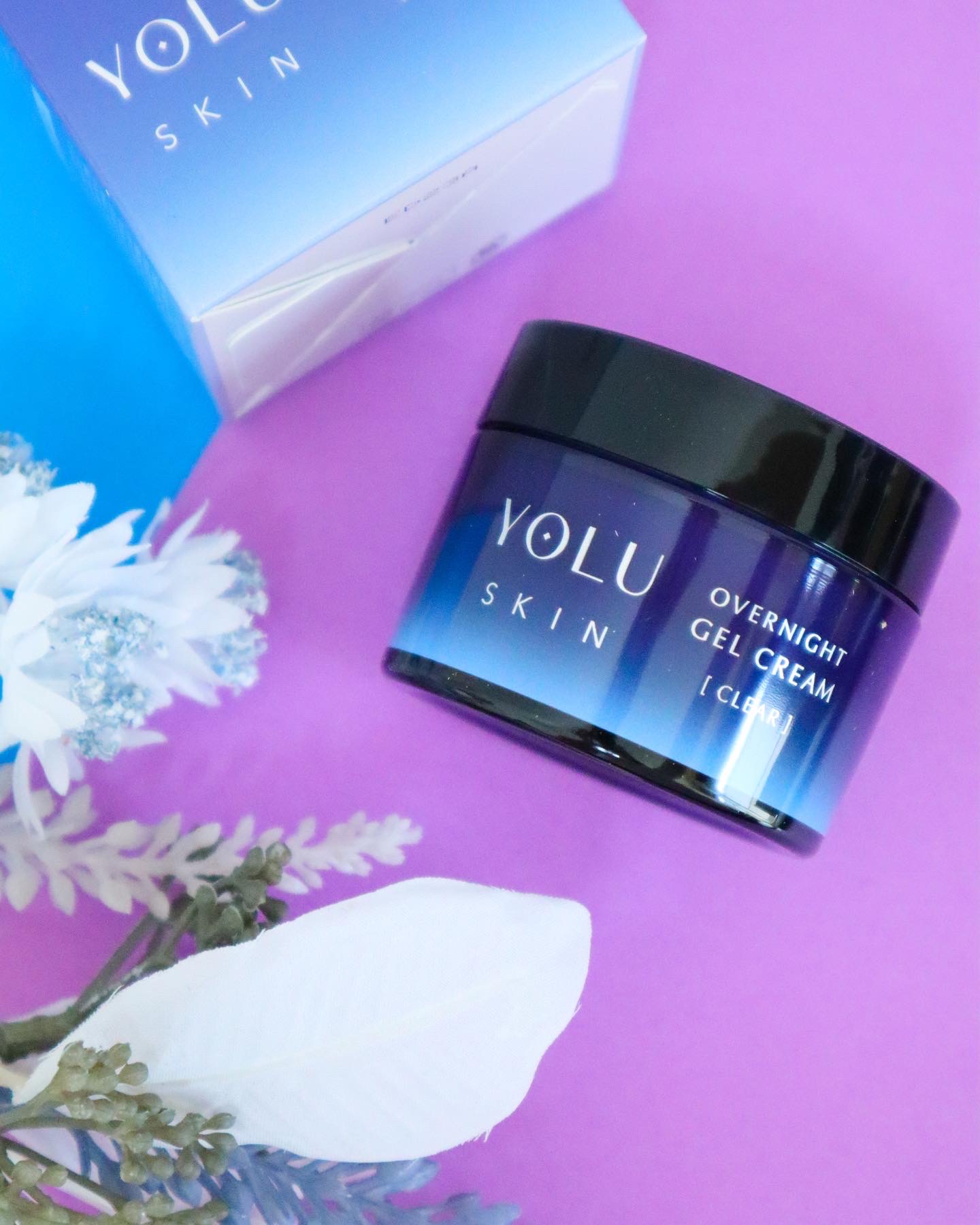 ヨル スキン オーバーナイトジェルクリーム クリア/YOLU/フェイスクリームを使ったクチコミ（2枚目）