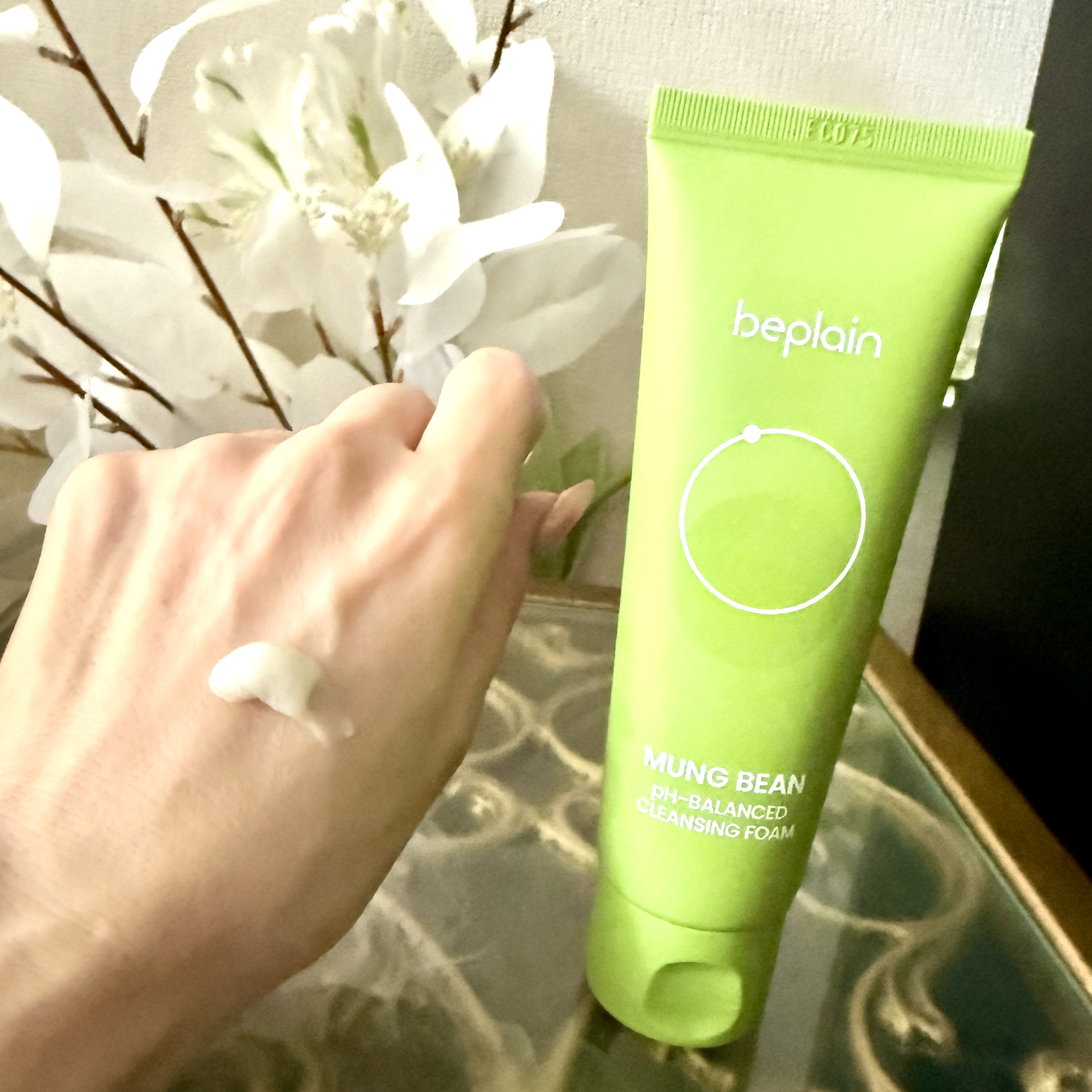 緑豆弱酸性洗顔フォーム/beplain/洗顔フォームを使ったクチコミ（2枚目）