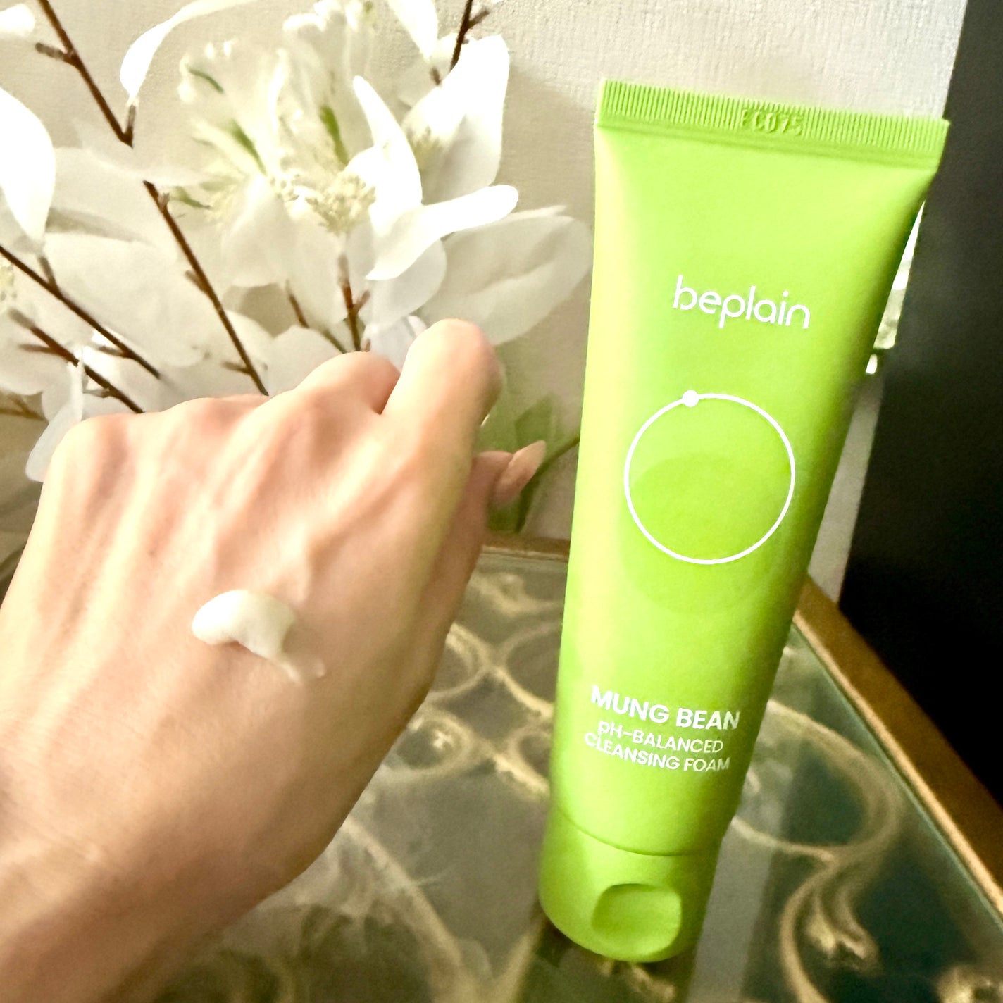緑豆弱酸性洗顔フォーム/beplain/洗顔フォームを使ったクチコミ(2枚目)