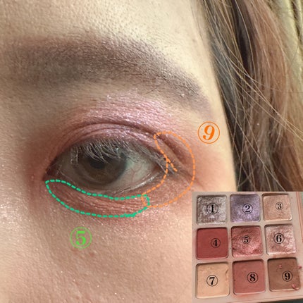 マテリアルカラーパレット/leur charme/アイシャドウパレットを使ったクチコミ(4枚目)