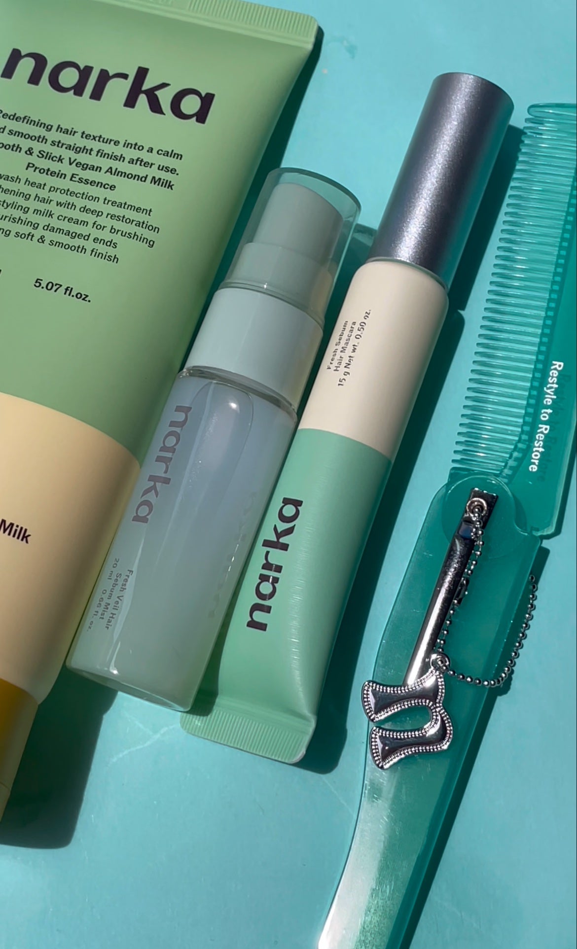 ストレートスリックヘアミルク/narka/ヘアミルクを使ったクチコミ(10枚目)