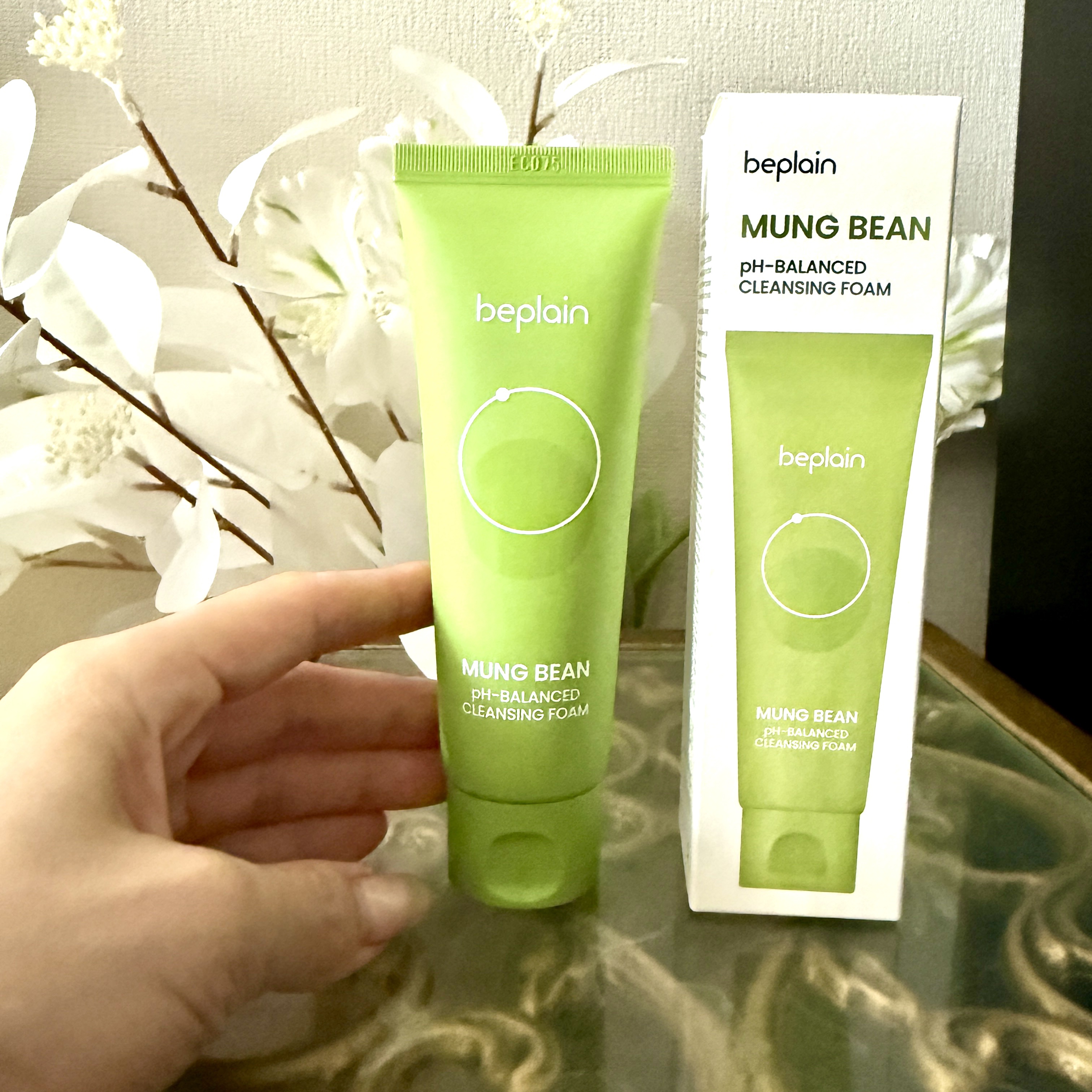 緑豆弱酸性洗顔フォーム/beplain/洗顔フォームを使ったクチコミ（1枚目）