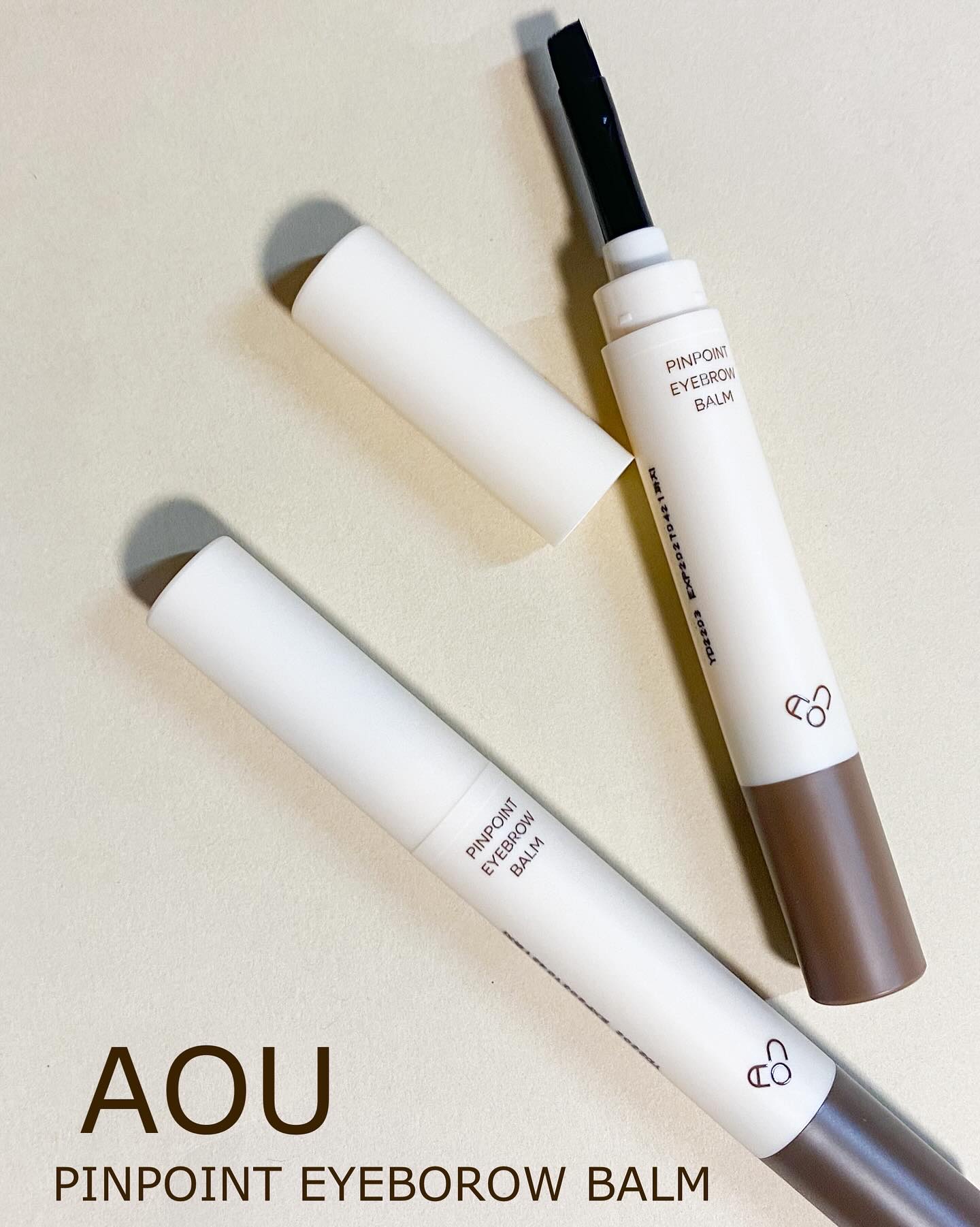 ピンポイントアイブロウバーム/AOU/パウダーアイブロウを使ったクチコミ（1枚目）