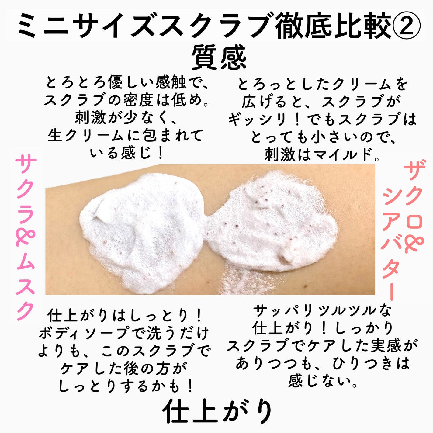 ダヴ ふわとろクリーミースクラブ ザクロ&シアバター/ダヴ/ボディスクラブを使ったクチコミ(4枚目)