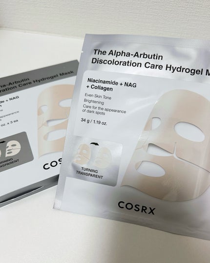 RXザ・アルファ アルブチン ハイドロゲルパック/COSRX/シートマスク・パックを使ったクチコミ(2枚目)