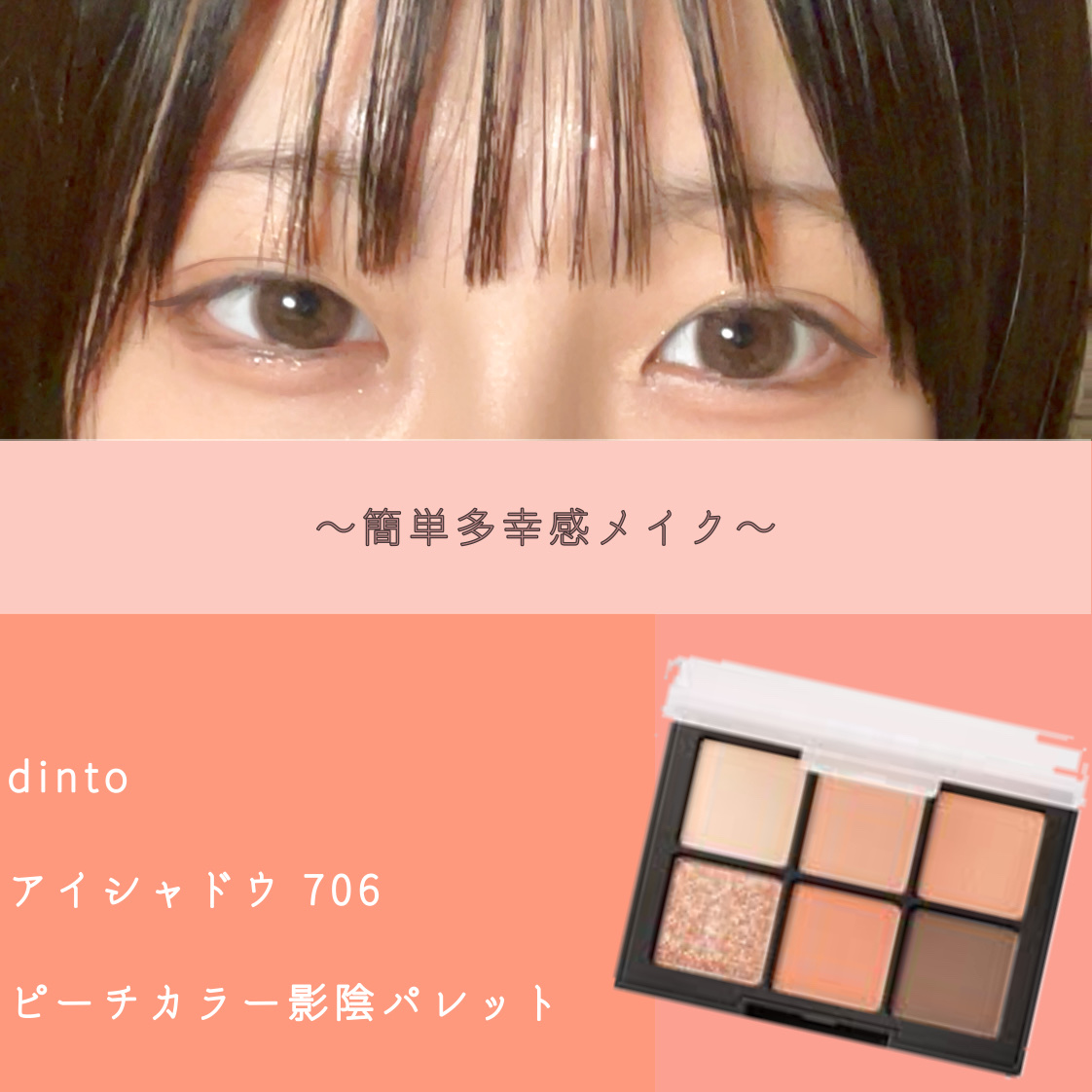 ブラーフィニシュシャドウパレット 706 ジョージ・エリオットコレクション/Dinto/アイシャドウパレットを使ったクチコミ（1枚目）