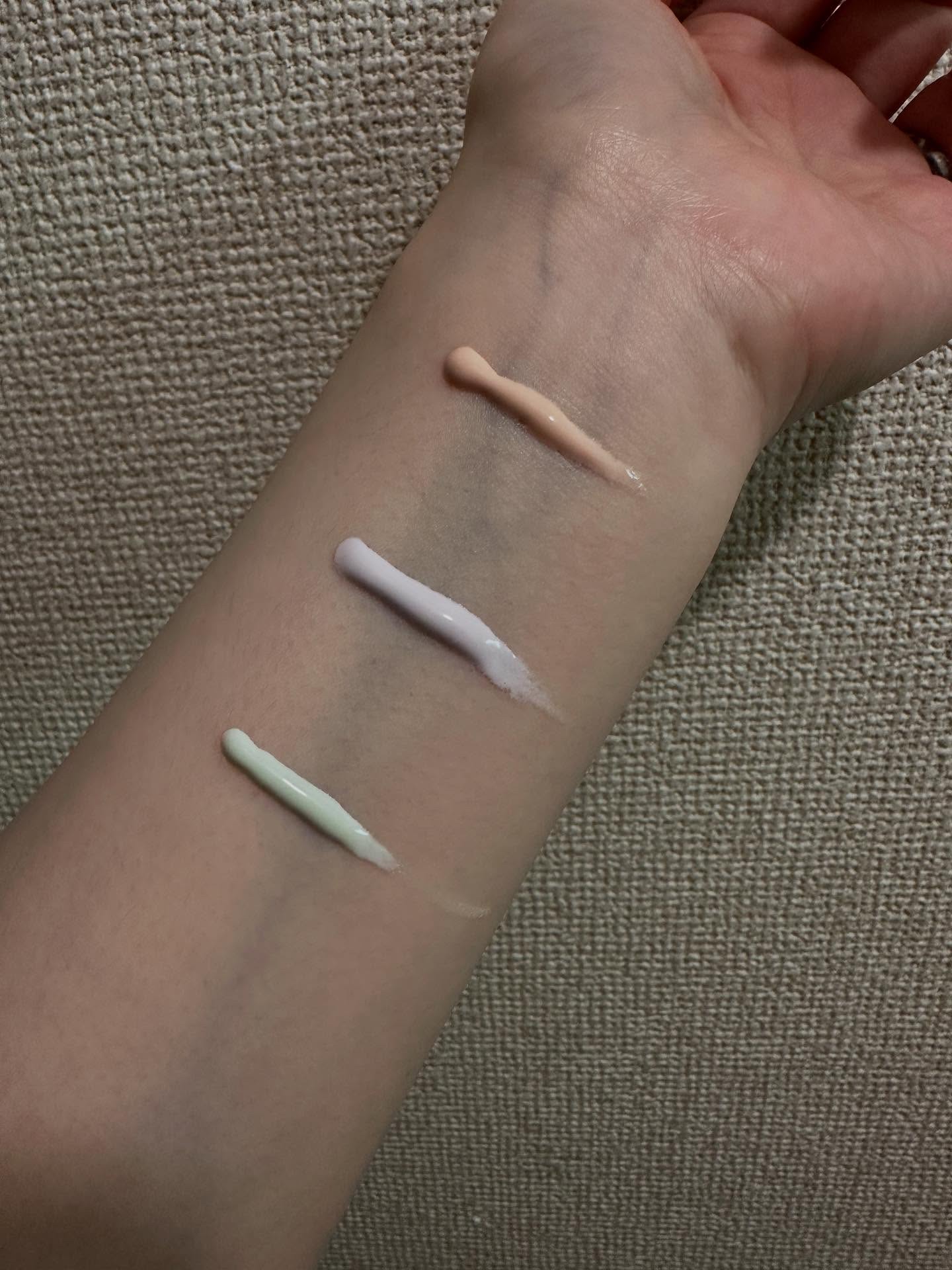 ダルバ ウォータフル トーンアップ サンクリーム(パープル)/ダルバ/日焼け止めクリームを使ったクチコミ（3枚目）