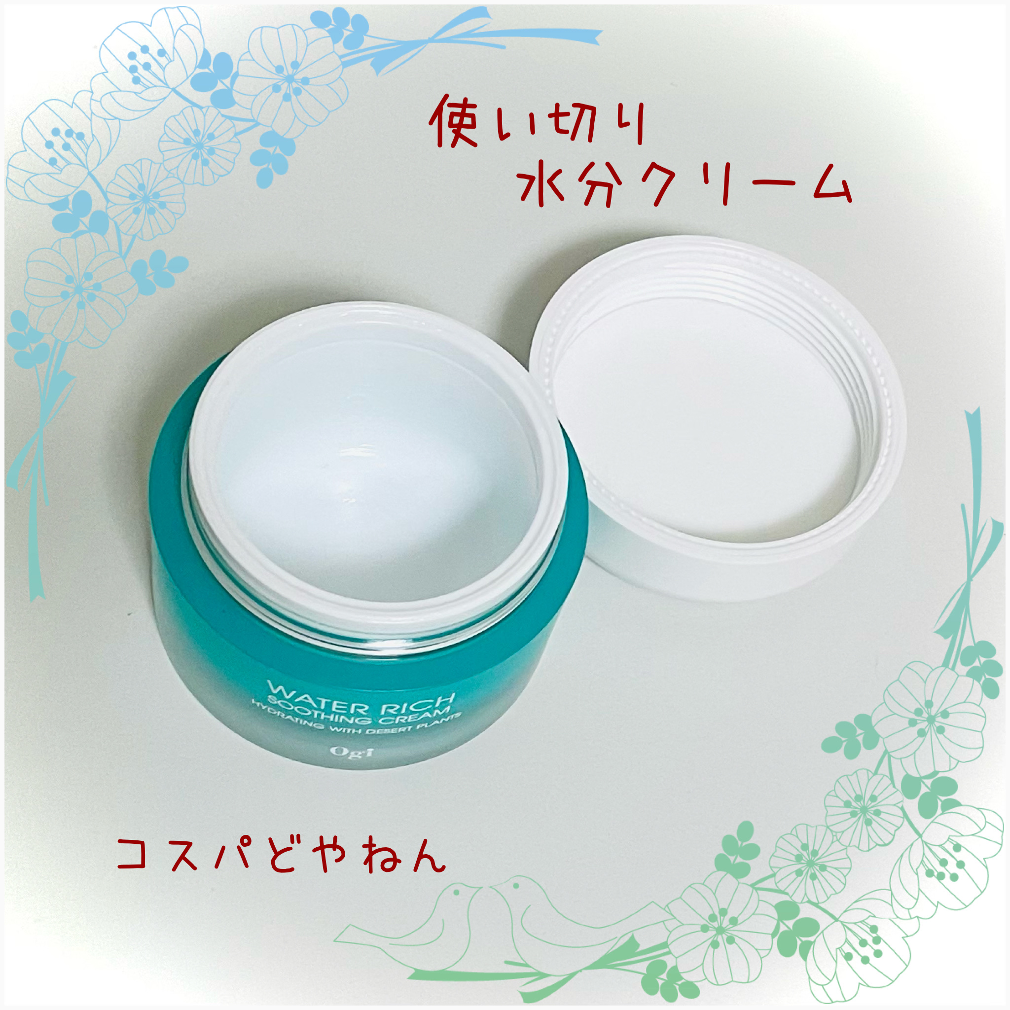 ウォーターリッチモイスチャークリーム/Ogi/フェイスクリームを使ったクチコミ（1枚目）