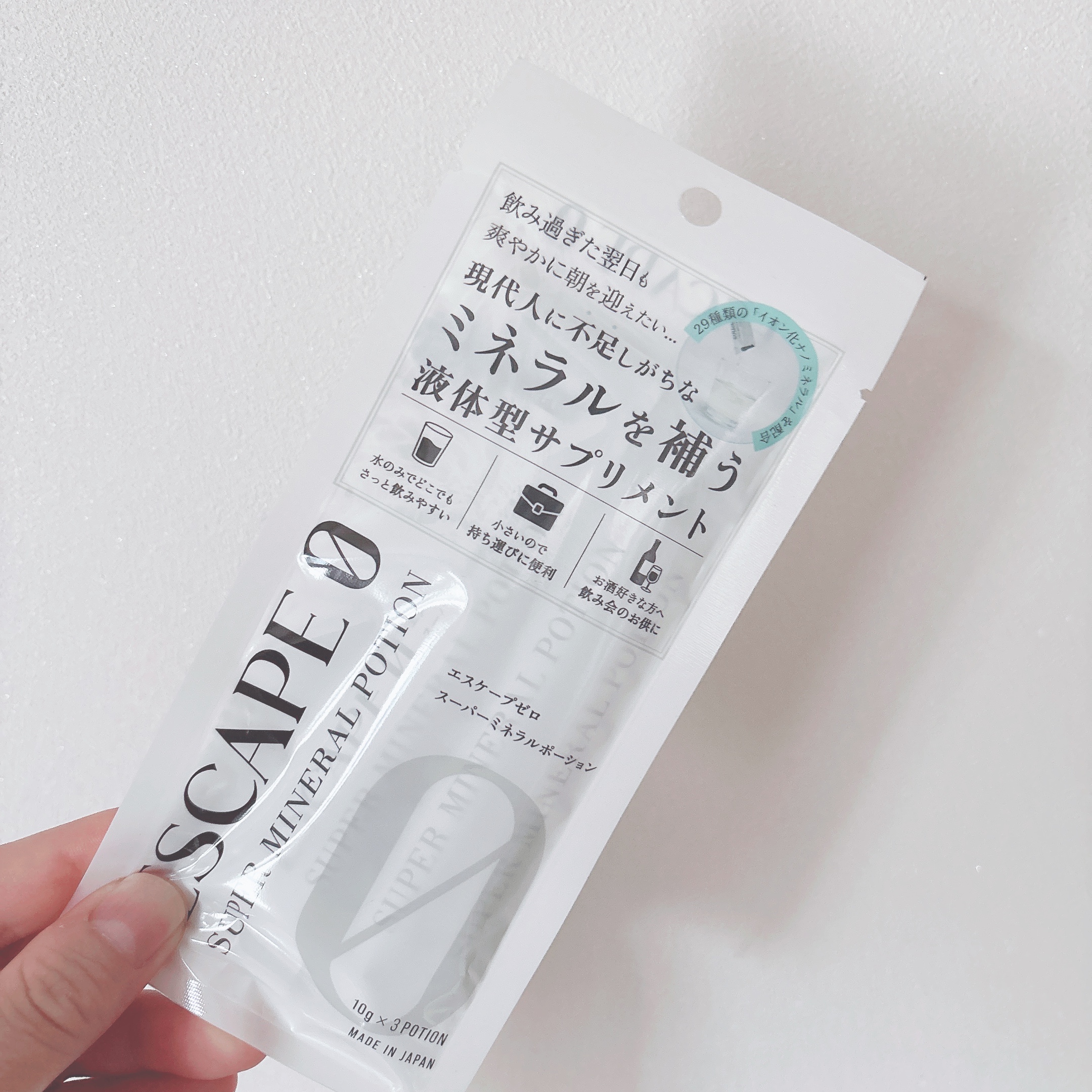 スーパーミネラルポーション/ESCAPE0/健康サプリメントを使ったクチコミ（1枚目）