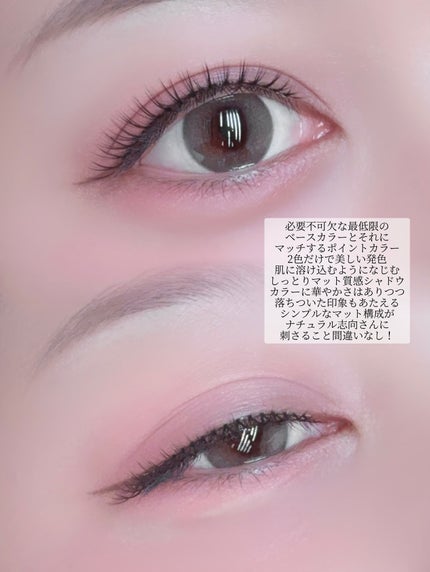 アイステイン エッセンシャル シャドウ デュオ/VDL/アイシャドウパレットを使ったクチコミ(4枚目)