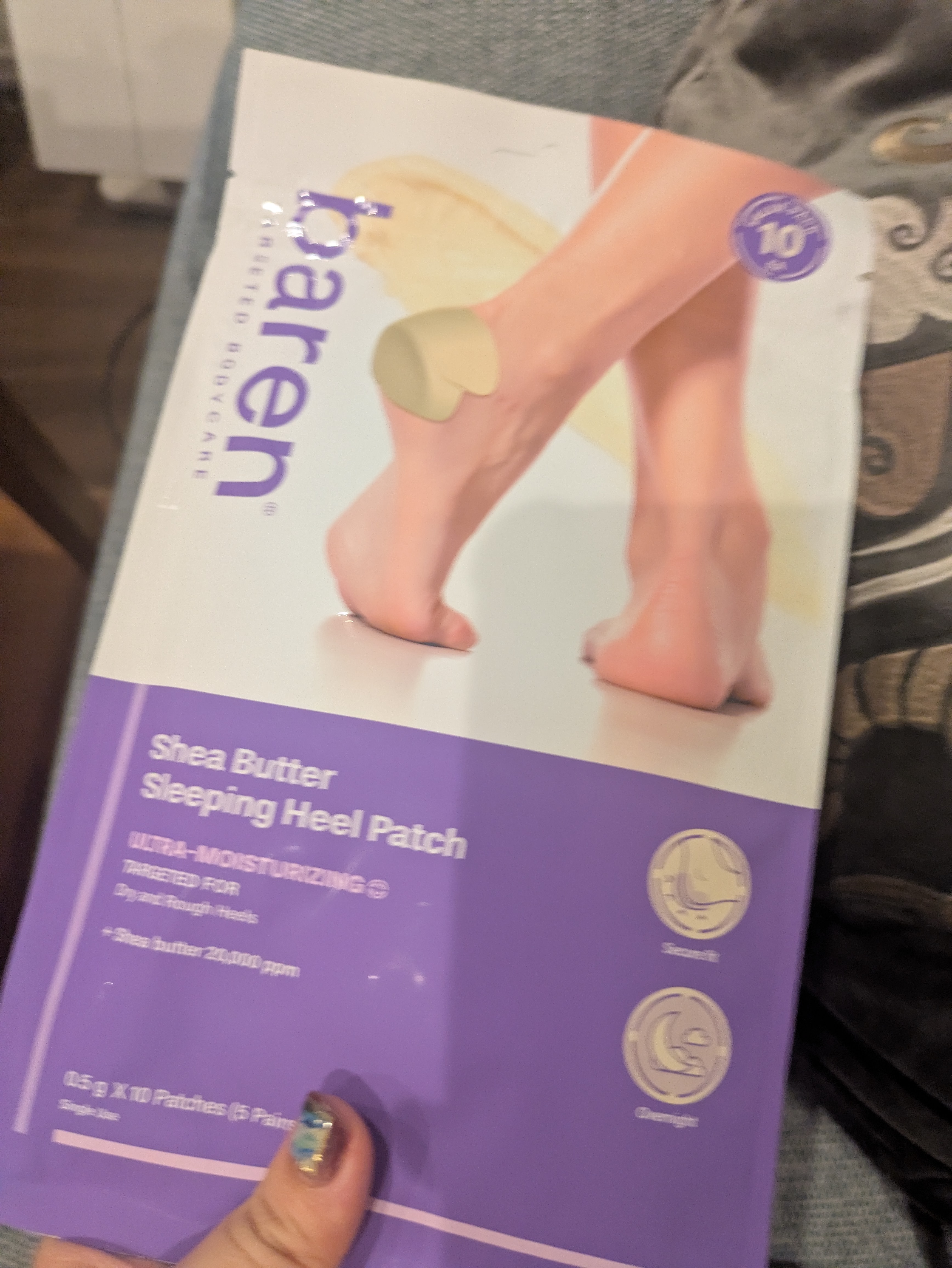 シアバター スリーピング ヒール パッチ/BAREN/レッグ・フットケアを使ったクチコミ（2枚目）