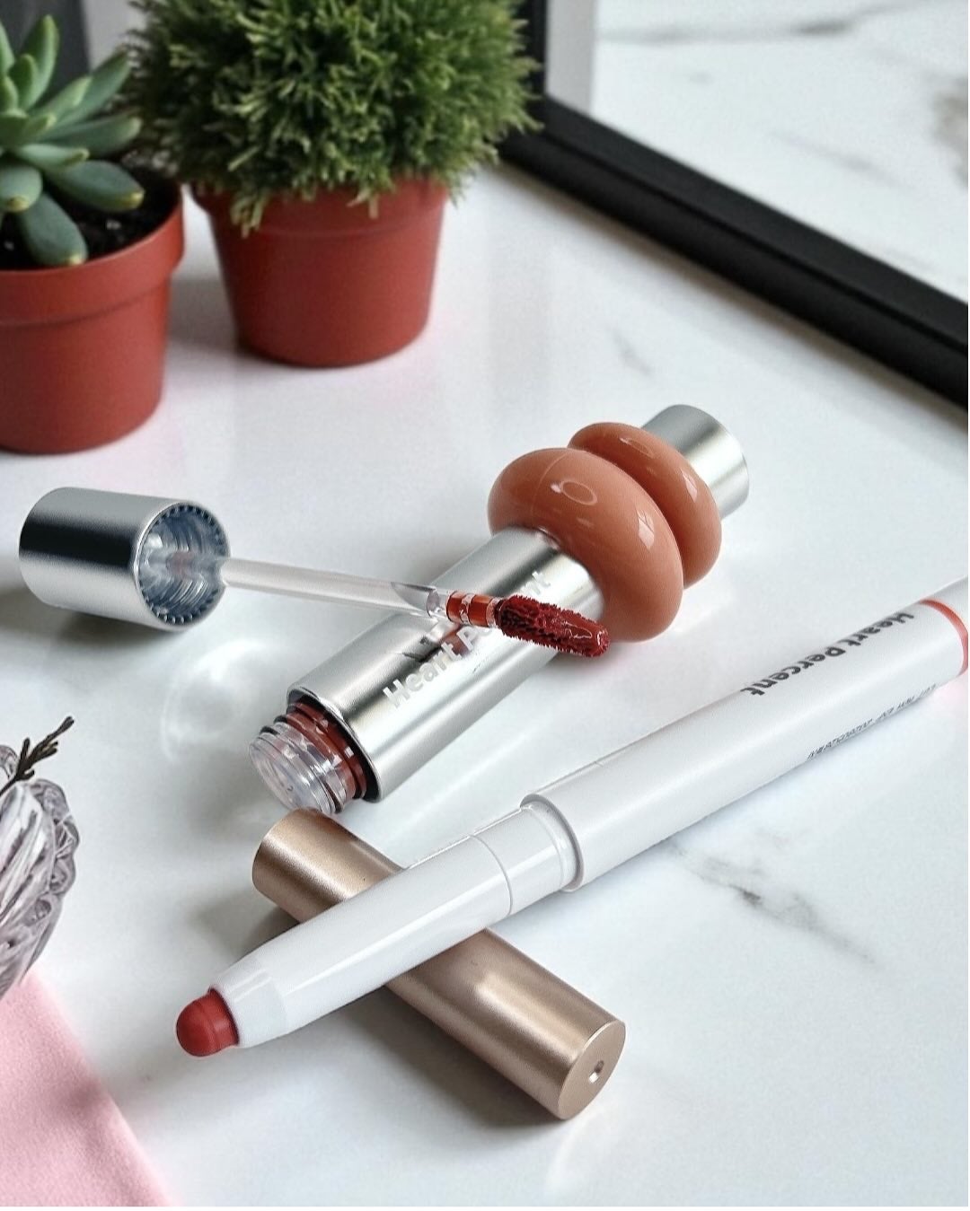 ドットオンムードリップペンシル/Heart Percent/リップライナーを使ったクチコミ(4枚目)