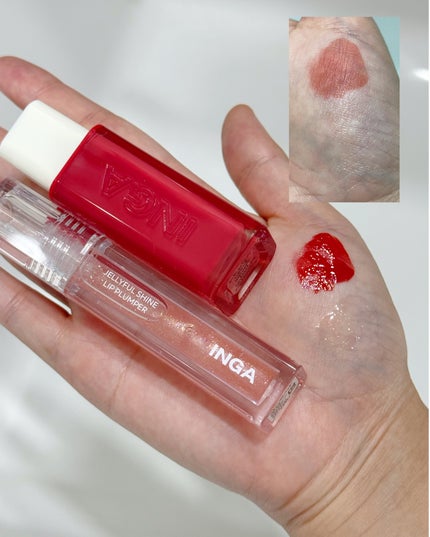 ウォーターグローリップティント/INGA/リップティントを使ったクチコミ(2枚目)