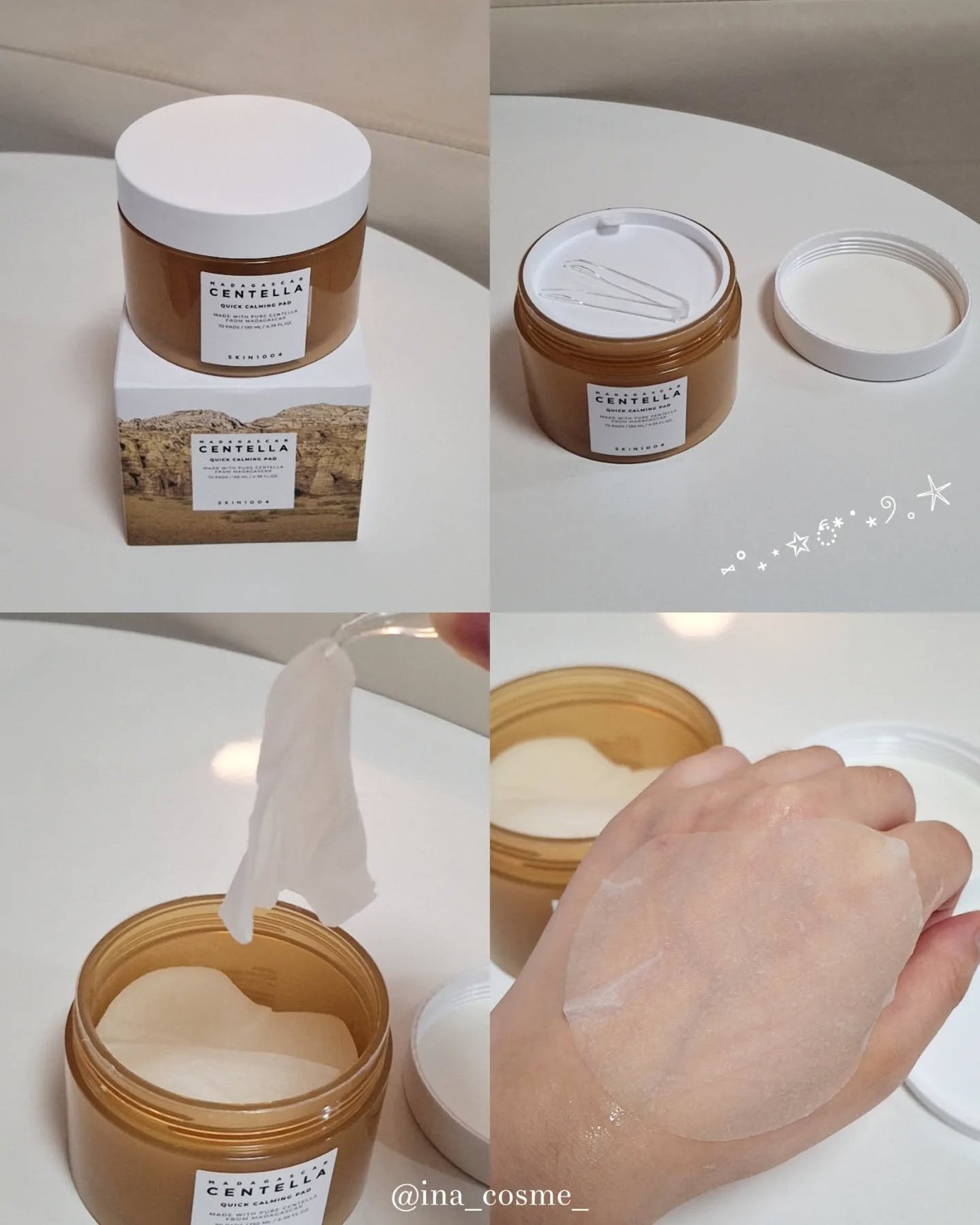 センテラ クイックカーミングパッド/SKIN1004/トナーパッドを使ったクチコミ(2枚目)