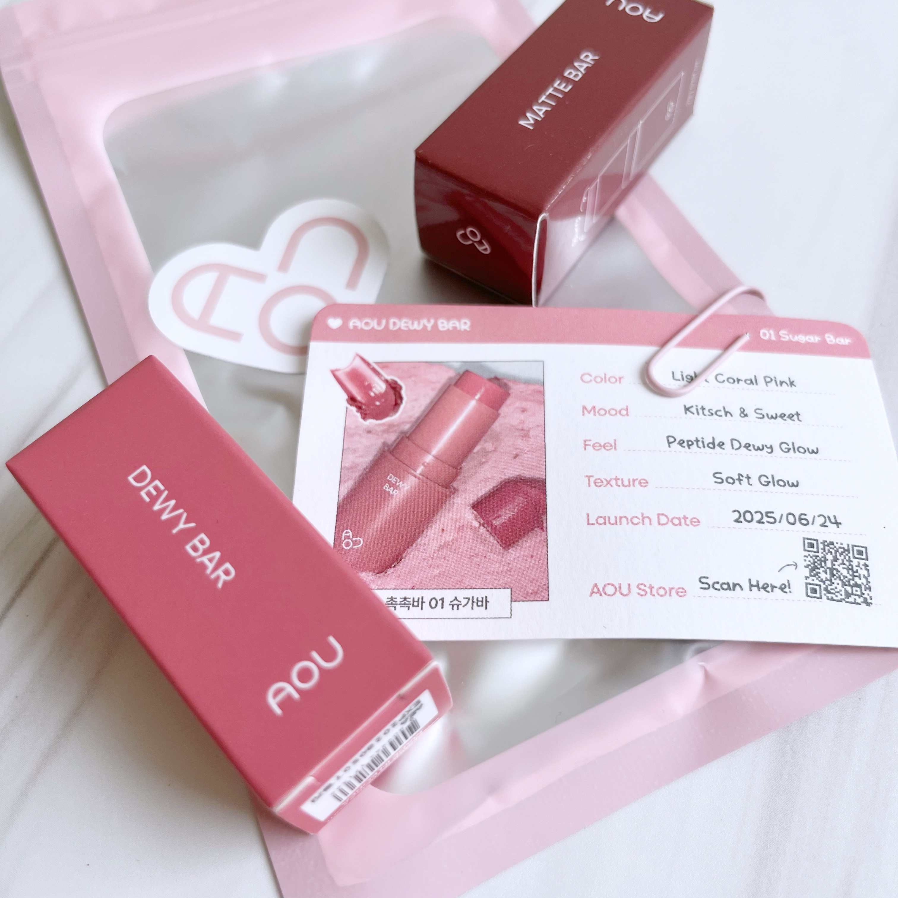 MATTE BAR/AOU/ジェル・クリームチークを使ったクチコミ（1枚目）