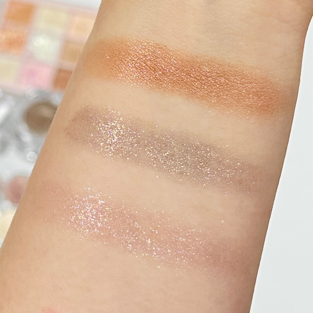 グリッターペディアアイパレット/unleashia/アイシャドウパレットを使ったクチコミ（3枚目）