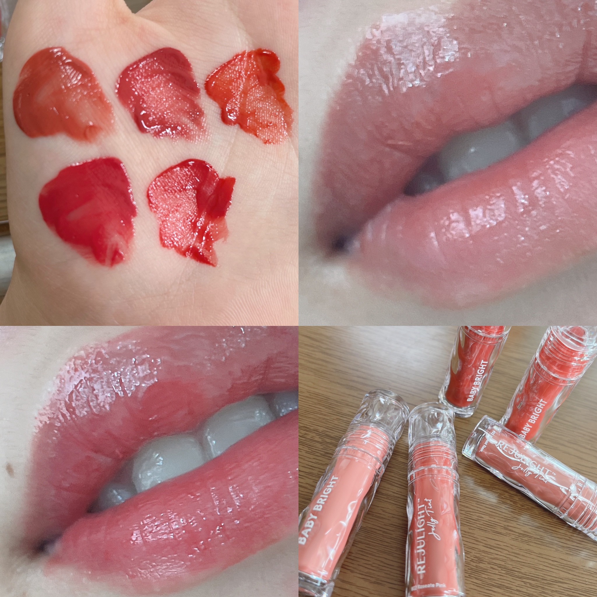 BabyBright リジュライト ジェリーティント 02 Roseate Pink/BabyBright/リップティントを使ったクチコミ（3枚目）