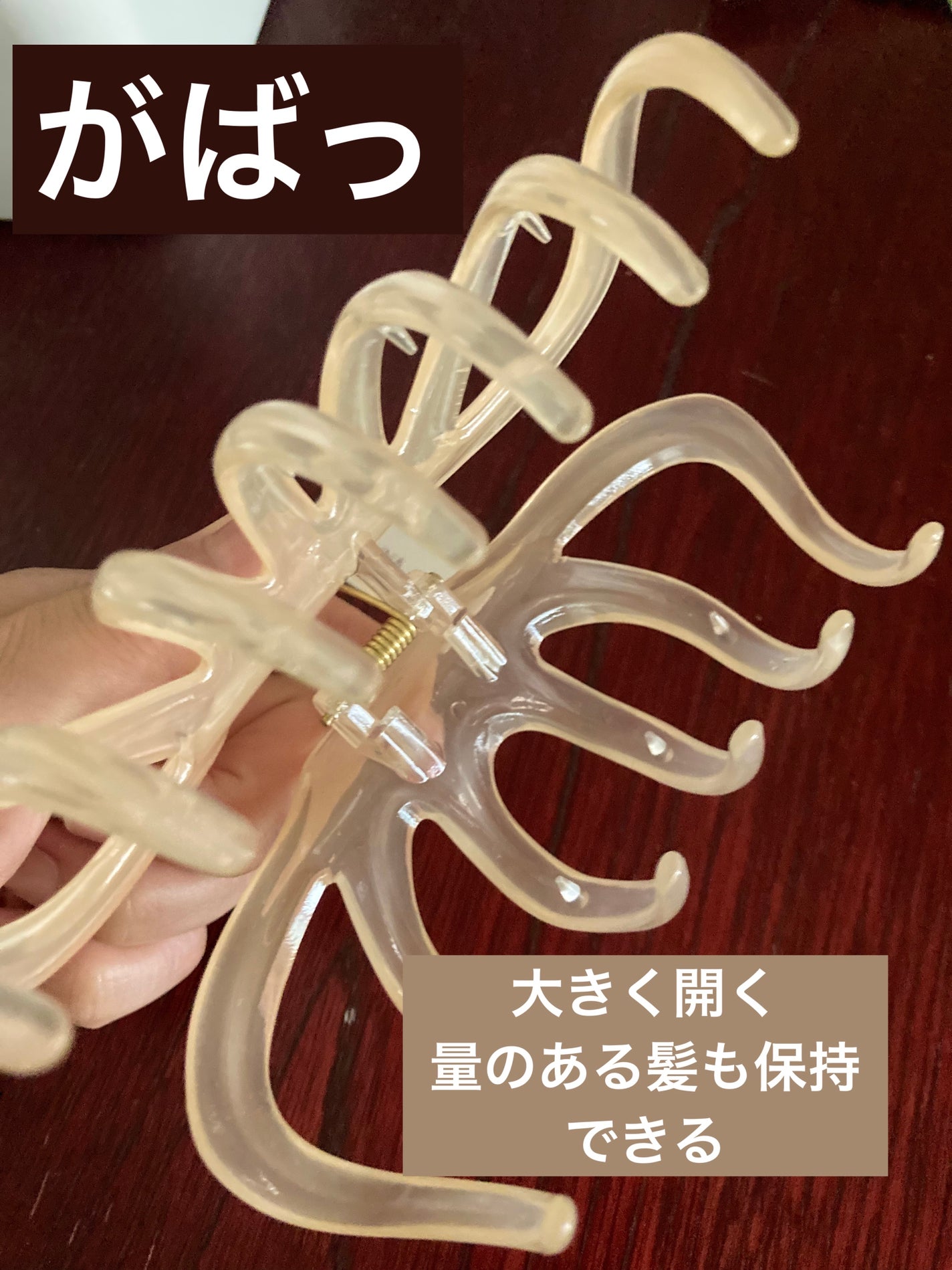 バンスクリップ/LUNA earth/ヘアアクセサリーを使ったクチコミ(2枚目)