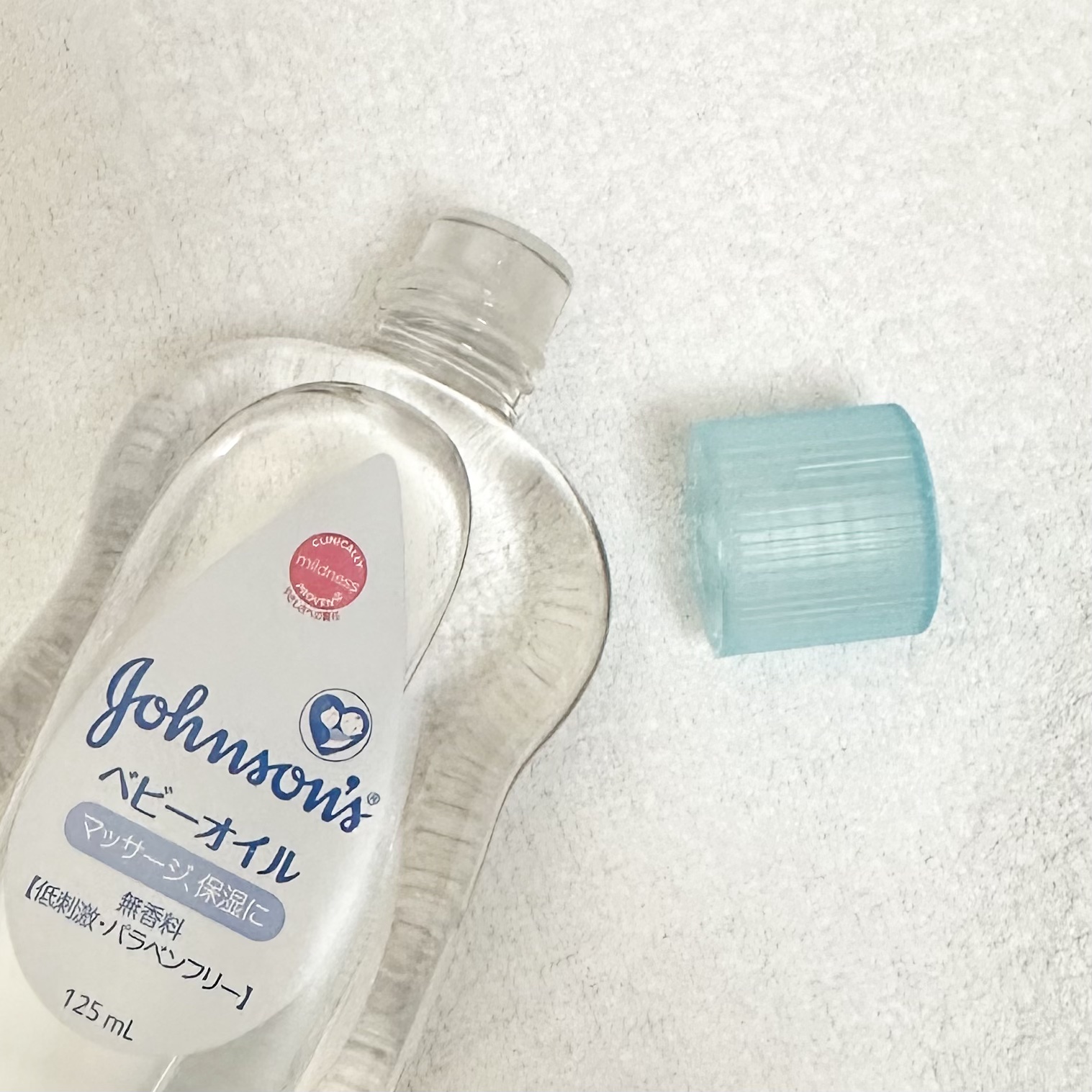 ジョンソン ベビーオイル 無香料 125ml/ジョンソンベビー/ボディオイルを使ったクチコミ（2枚目）