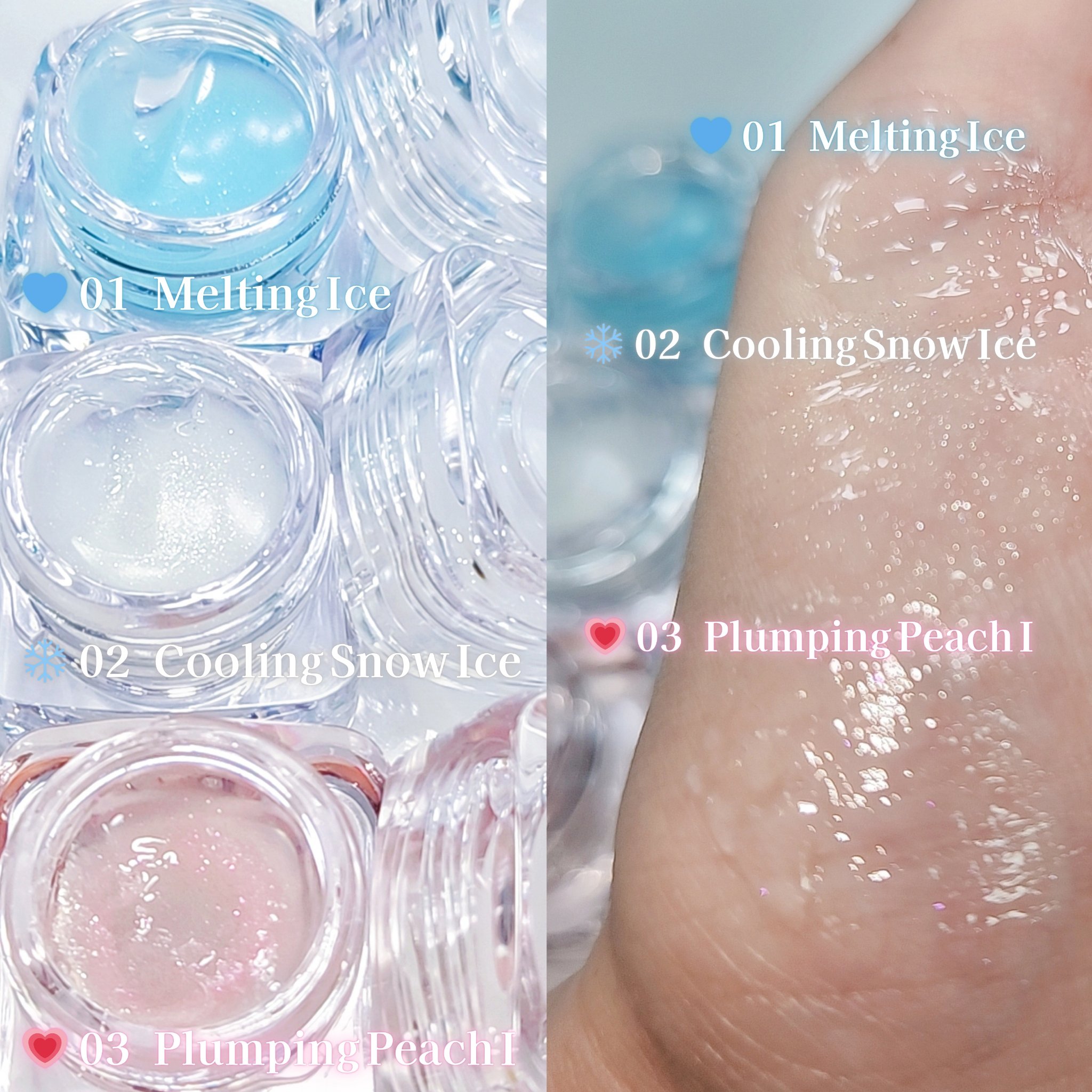 コッパン メルティングアイスバーム/kkotppang/リップグロスを使ったクチコミ（3枚目）